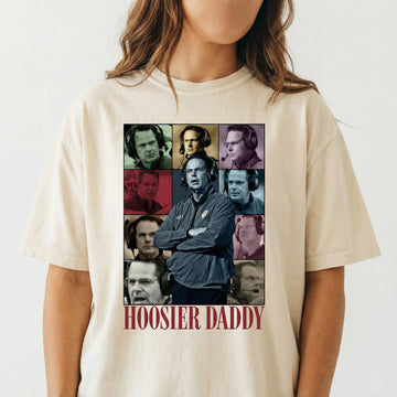 Hoosier Daddy Vintage Football Graphic T-Shirt – Indiana College Football Fan Tee