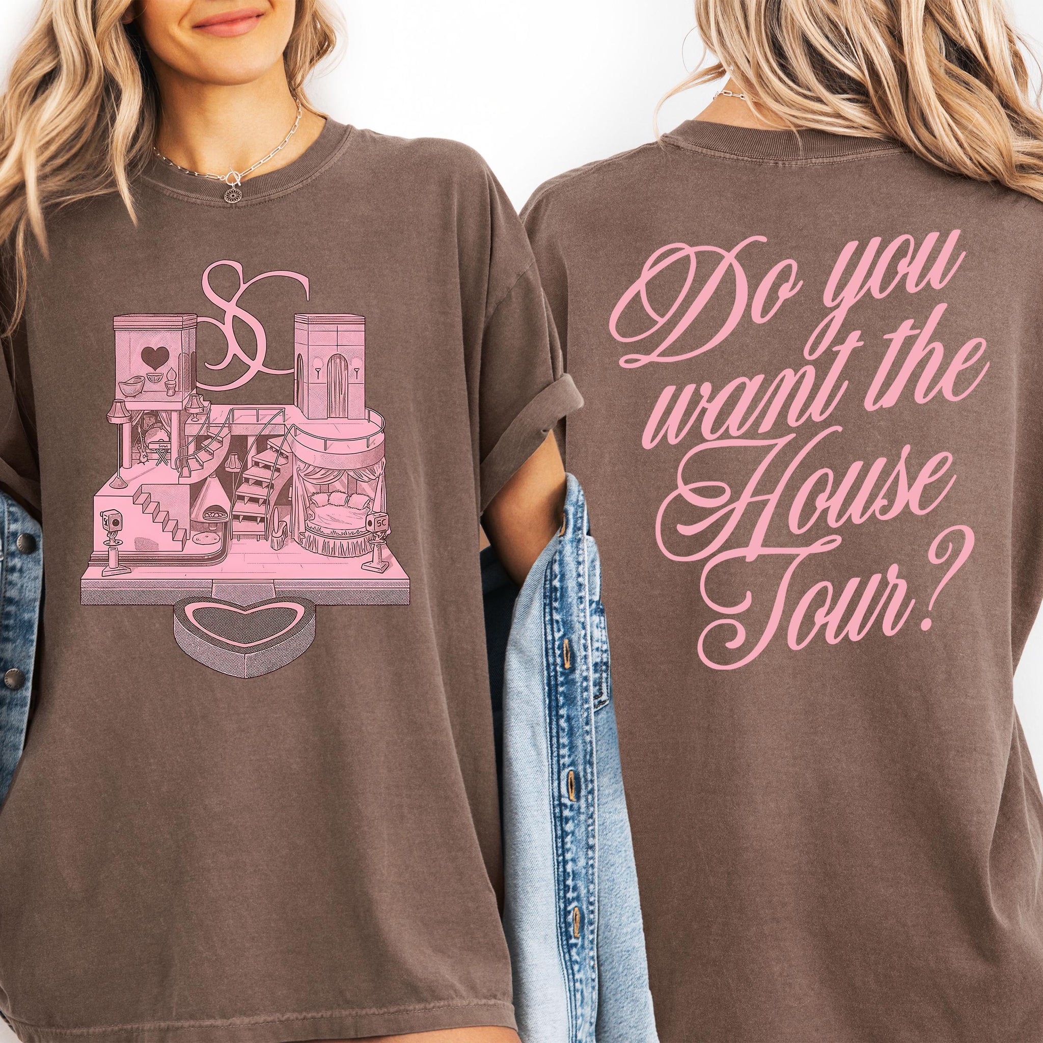 House Tour T-Shirt – Aesthetic Fandom Oversized Double-Sided Fan Tee