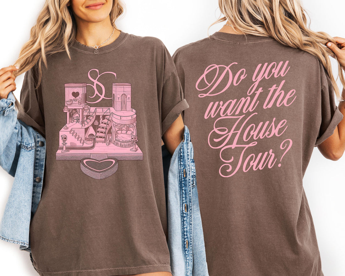 House Tour T-Shirt – Aesthetic Fandom Oversized Double-Sided Fan Tee