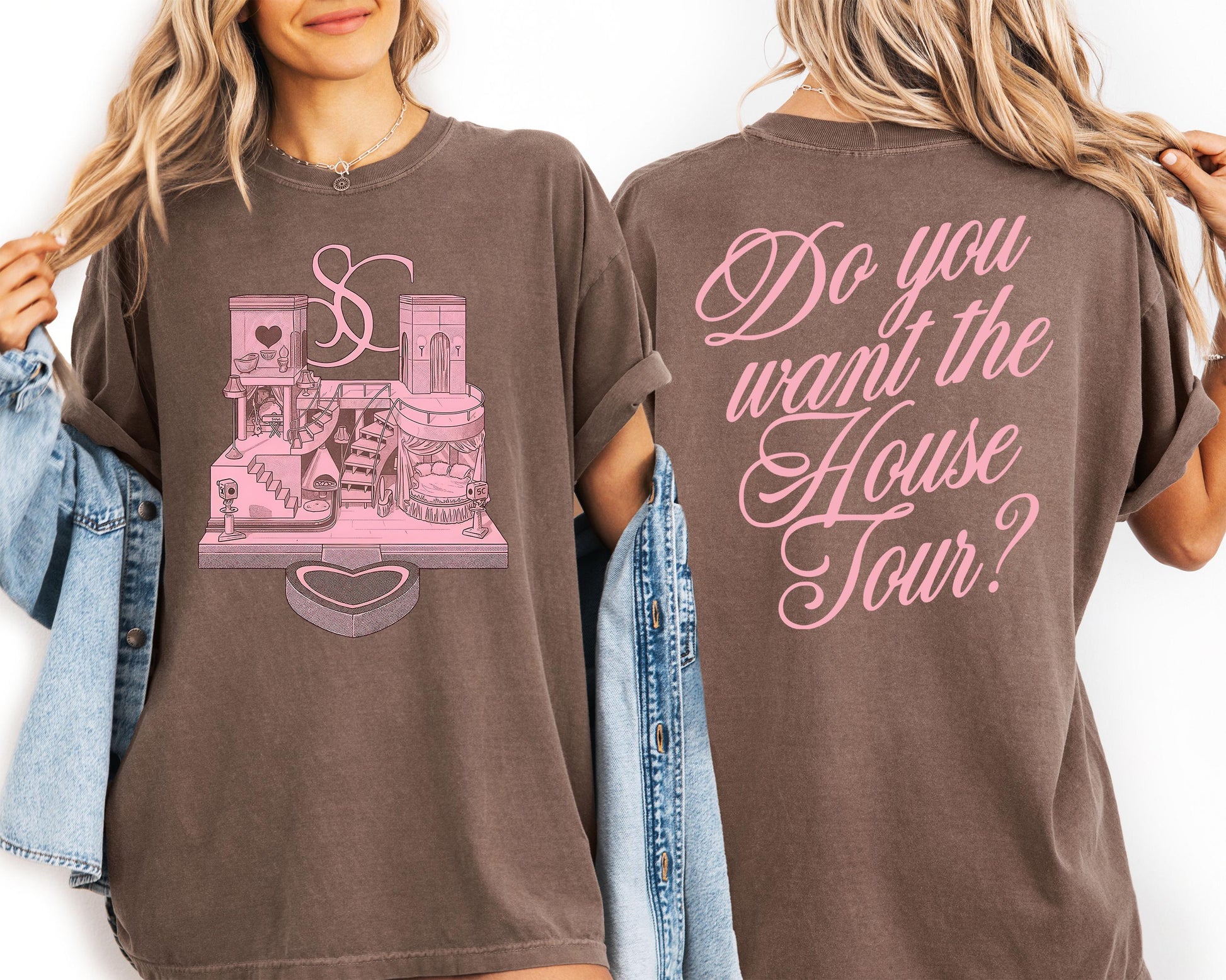 House Tour T-Shirt – Aesthetic Fandom Oversized Double-Sided Fan Tee