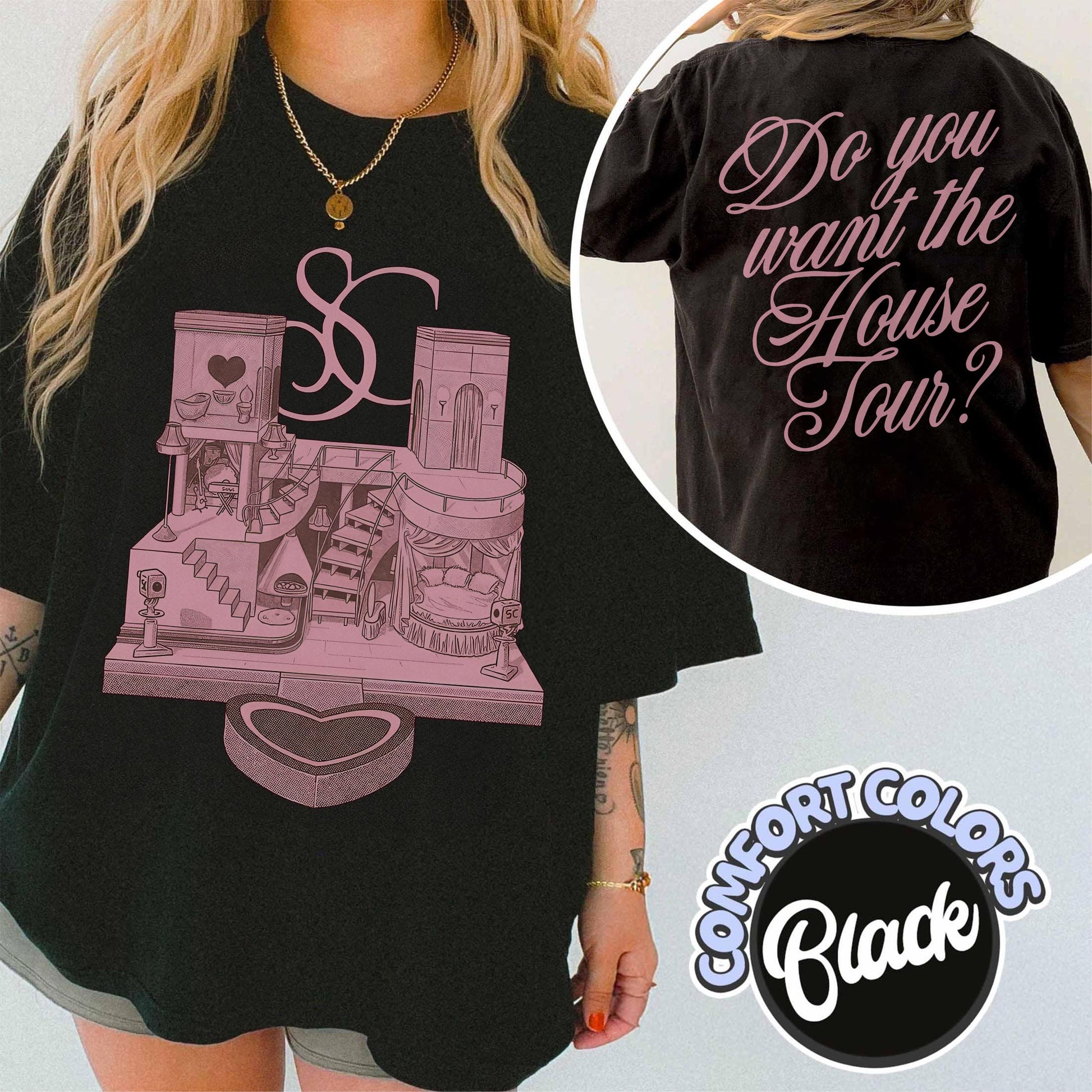 House Tour T-Shirt – Aesthetic Fandom Oversized Double-Sided Fan Tee