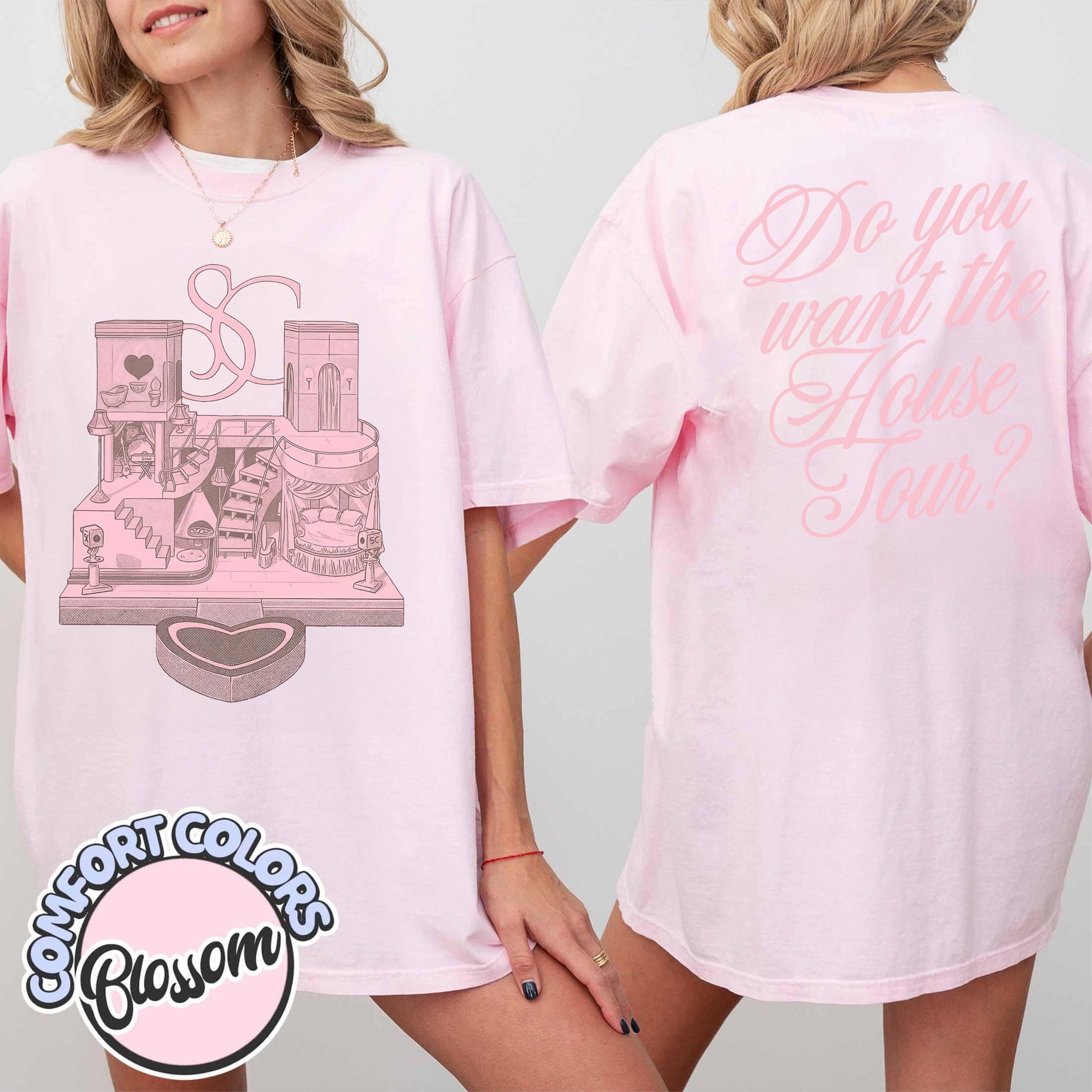 House Tour T-Shirt – Aesthetic Fandom Oversized Double-Sided Fan Tee