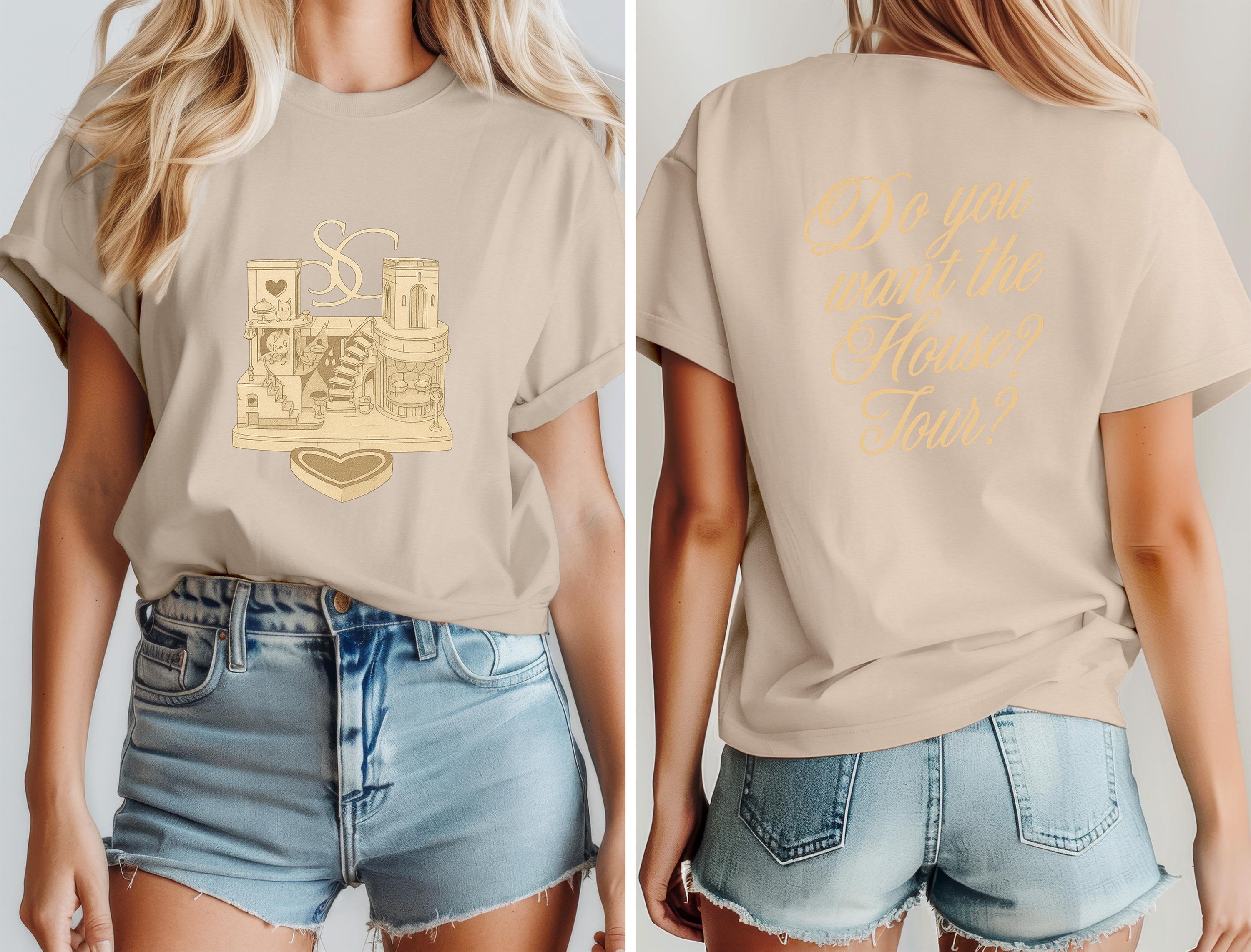 Aesthetic Fandom T-Shirt – House Tour Double-Sided Graphic Tee