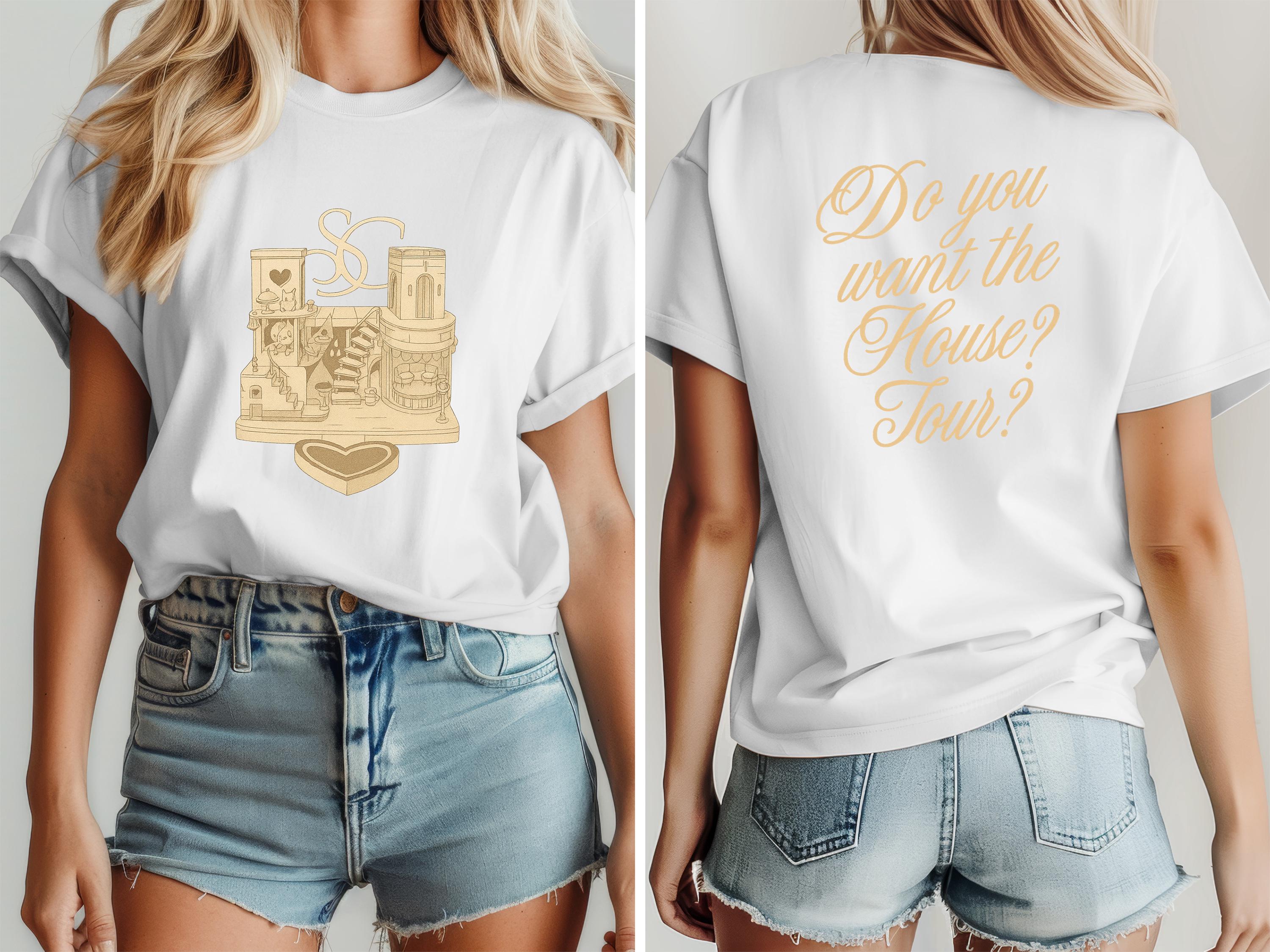 Aesthetic Fandom T-Shirt – House Tour Double-Sided Graphic Tee