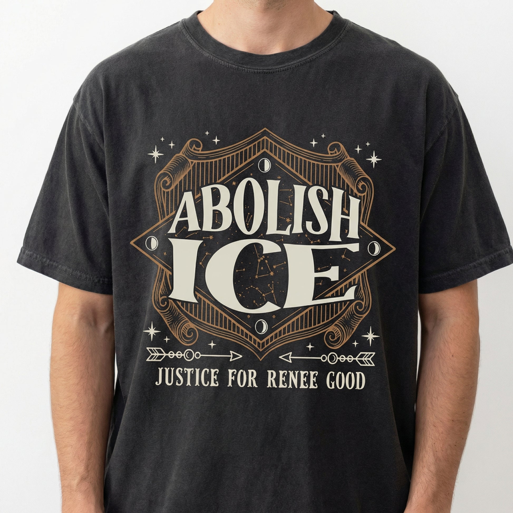 Human Rights Justice Graphic T-Shirt – Peace & Compassion Statement Tee