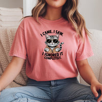 I Came I Saw T-Shirt - Funny Cat Sarcastic Graphic Tee