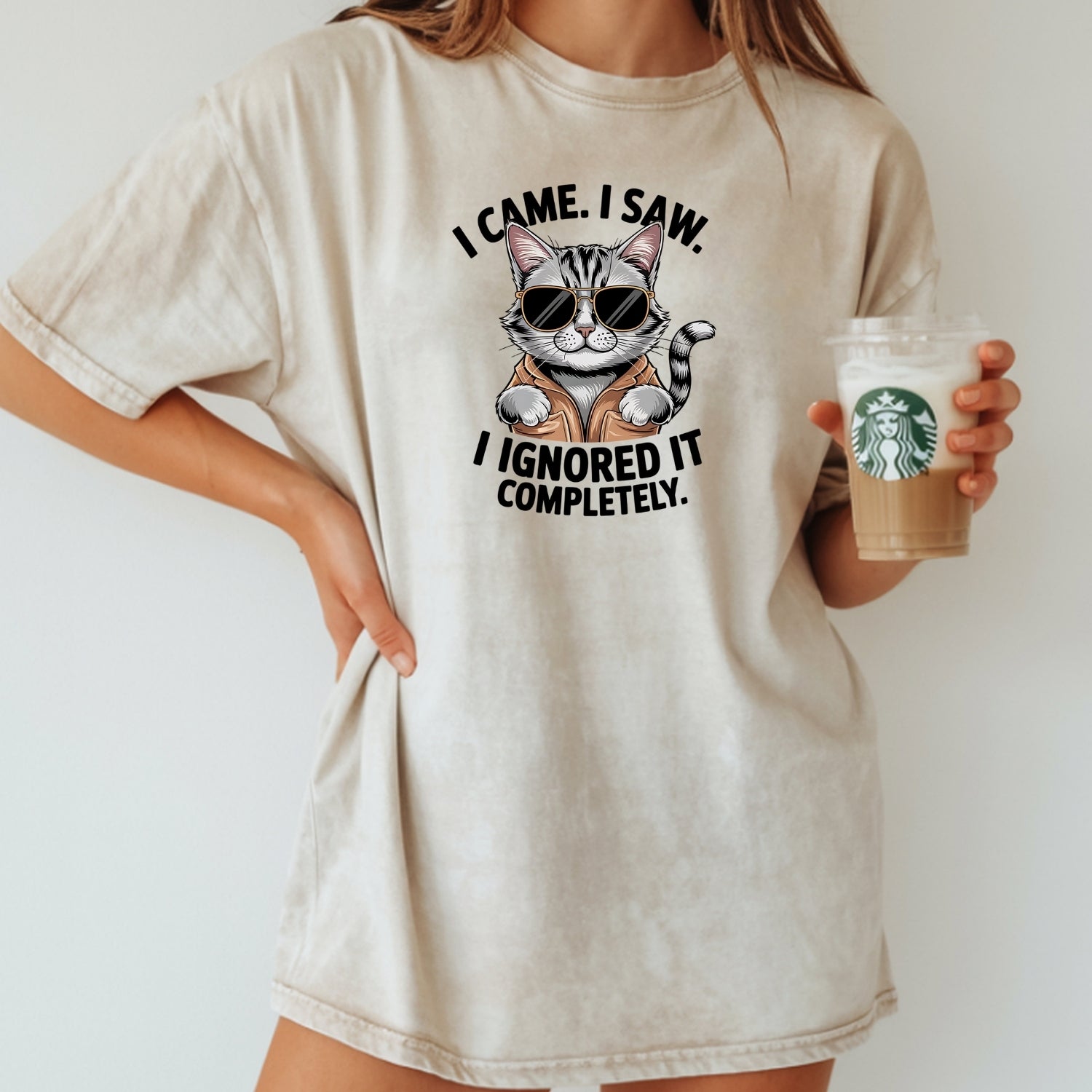I Came I Saw T-Shirt - Funny Cat Sarcastic Graphic Tee