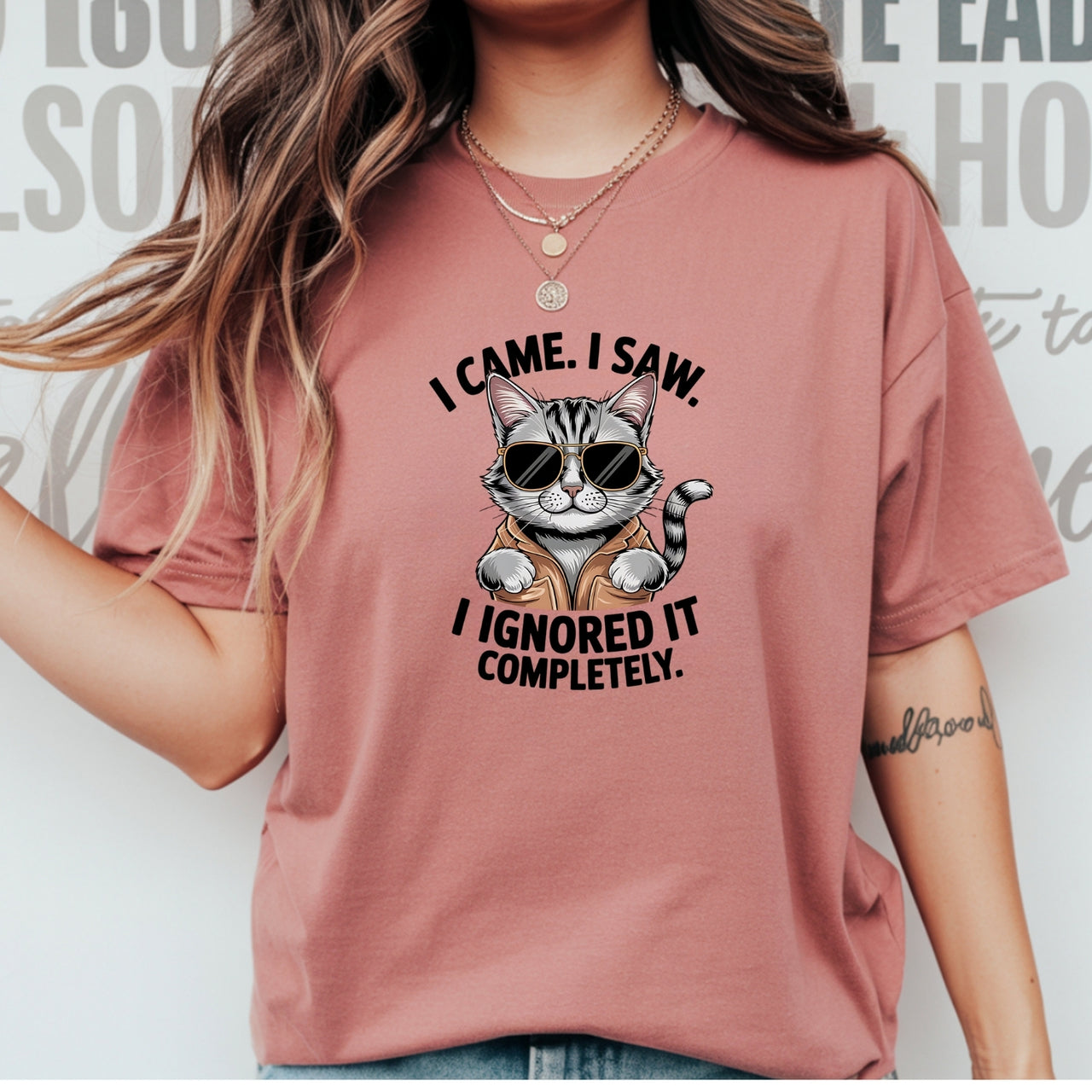 I Came I Saw T-Shirt - Funny Cat Sarcastic Graphic Tee