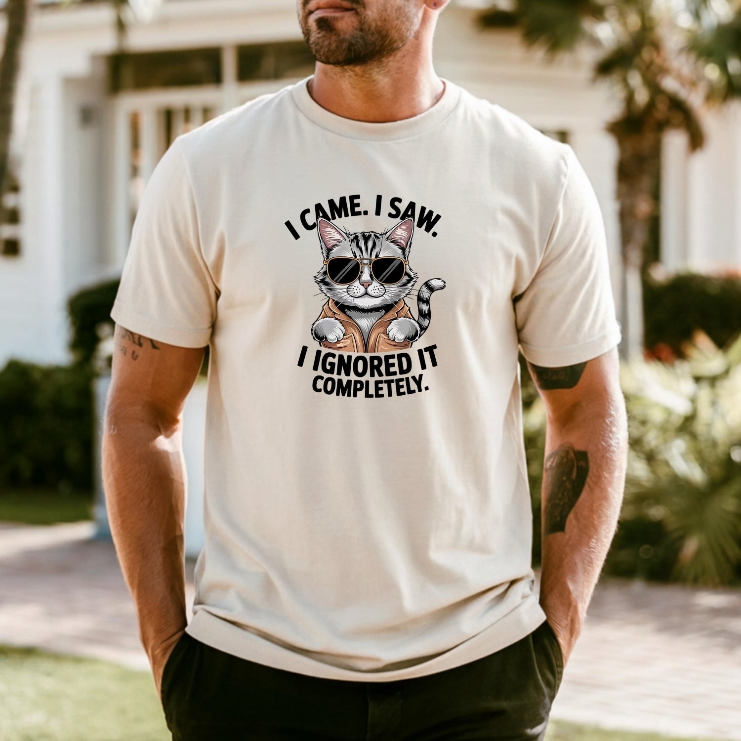 I Came I Saw T-Shirt - Funny Cat Sarcastic Graphic Tee