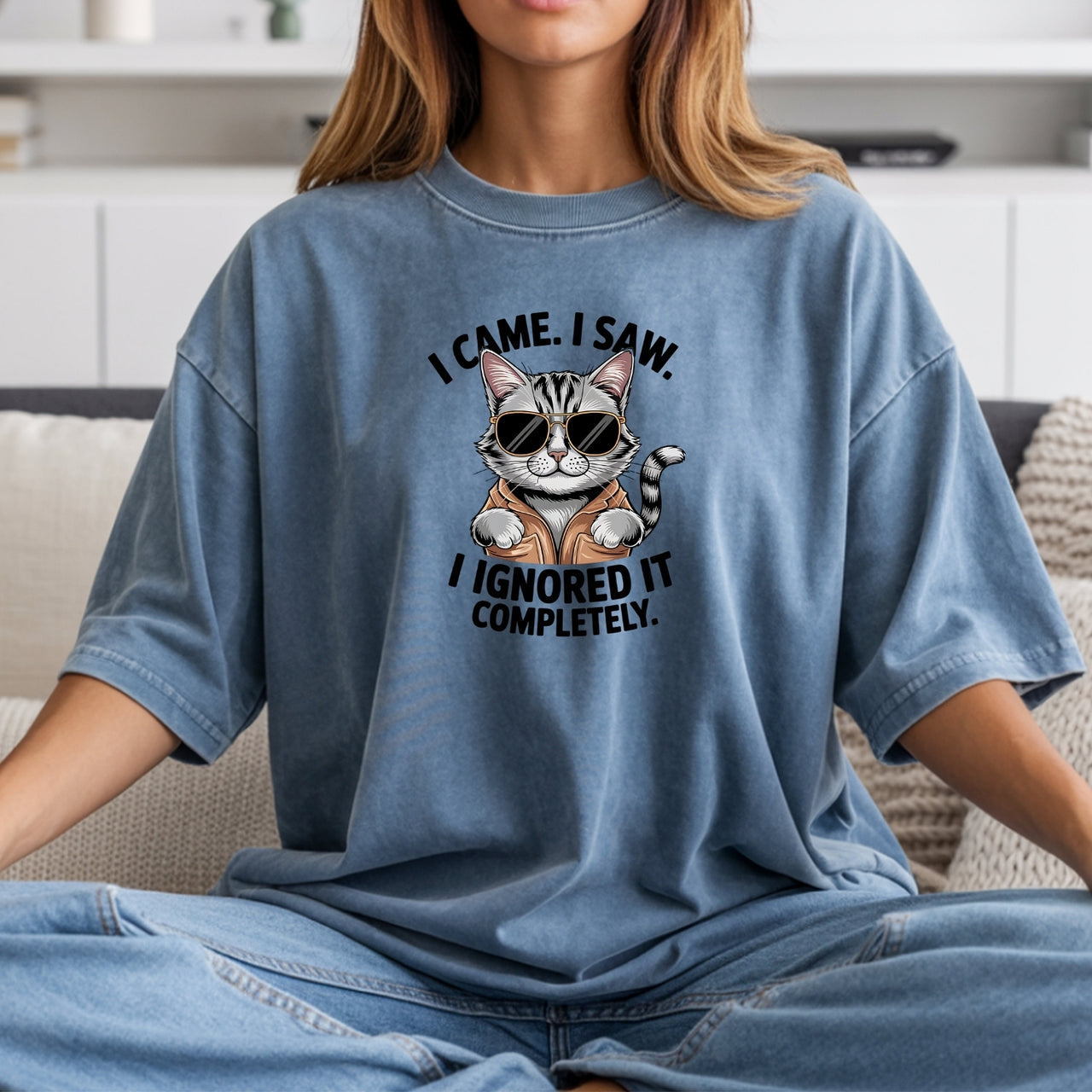 I Came I Saw T-Shirt - Funny Cat Sarcastic Graphic Tee