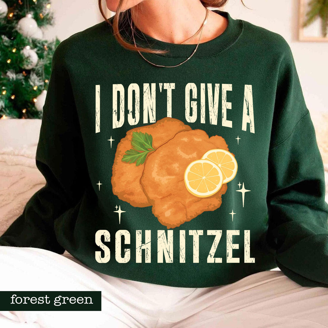 I Don’t Give a Schnitzel Christmas Sweatshirt – Funny A Very Jo Na S Holiday Movie Shirt