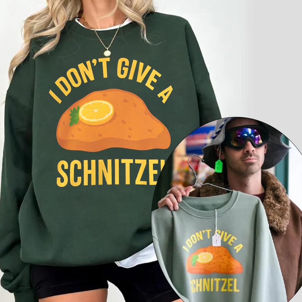 I Don’t Give a Schnitzel Sweatshirt – Funny Christmas Holiday Graphic Pullover