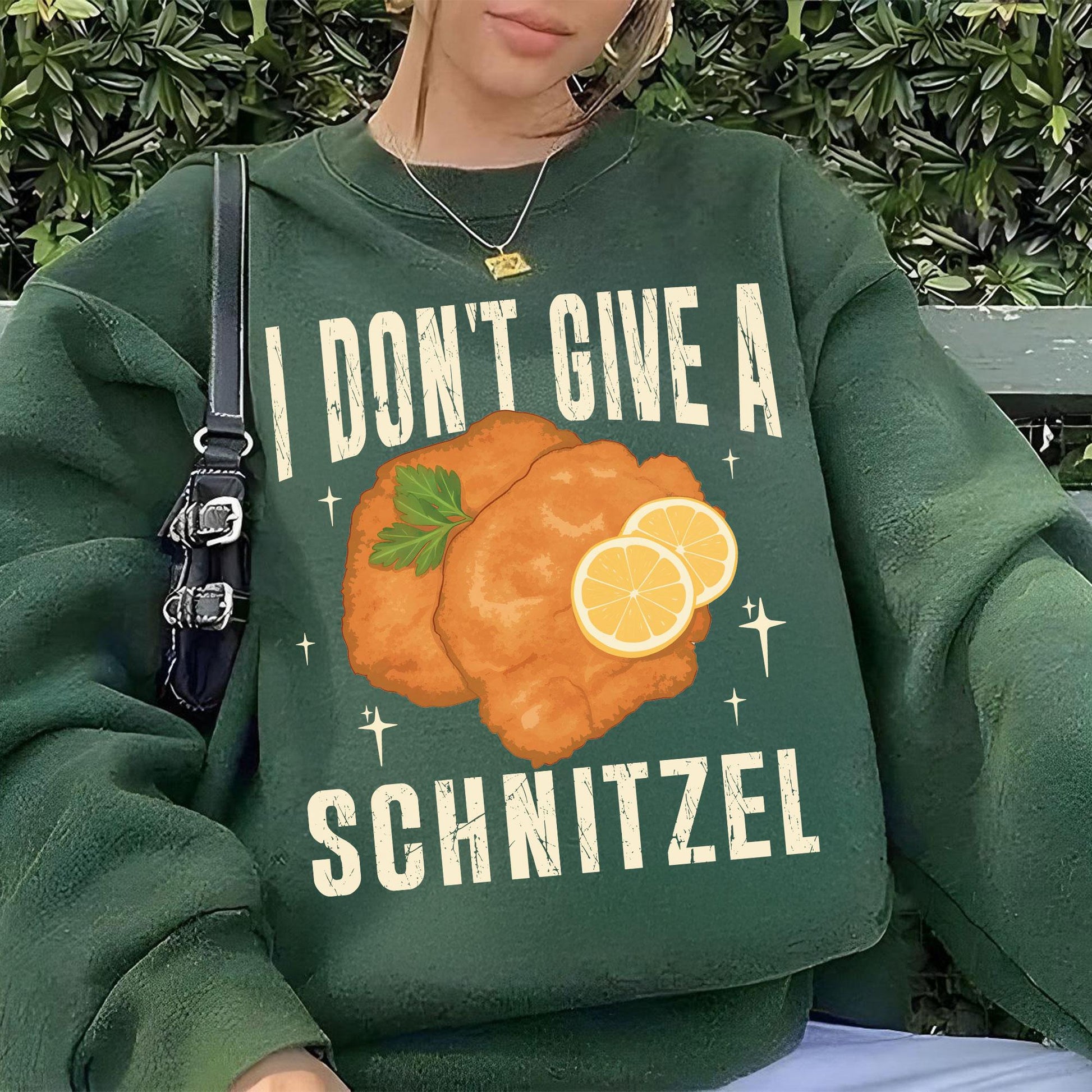 I Don’t Give a Schnitzel Christmas Sweatshirt – Funny A Very Jo Na S Holiday Movie Shirt