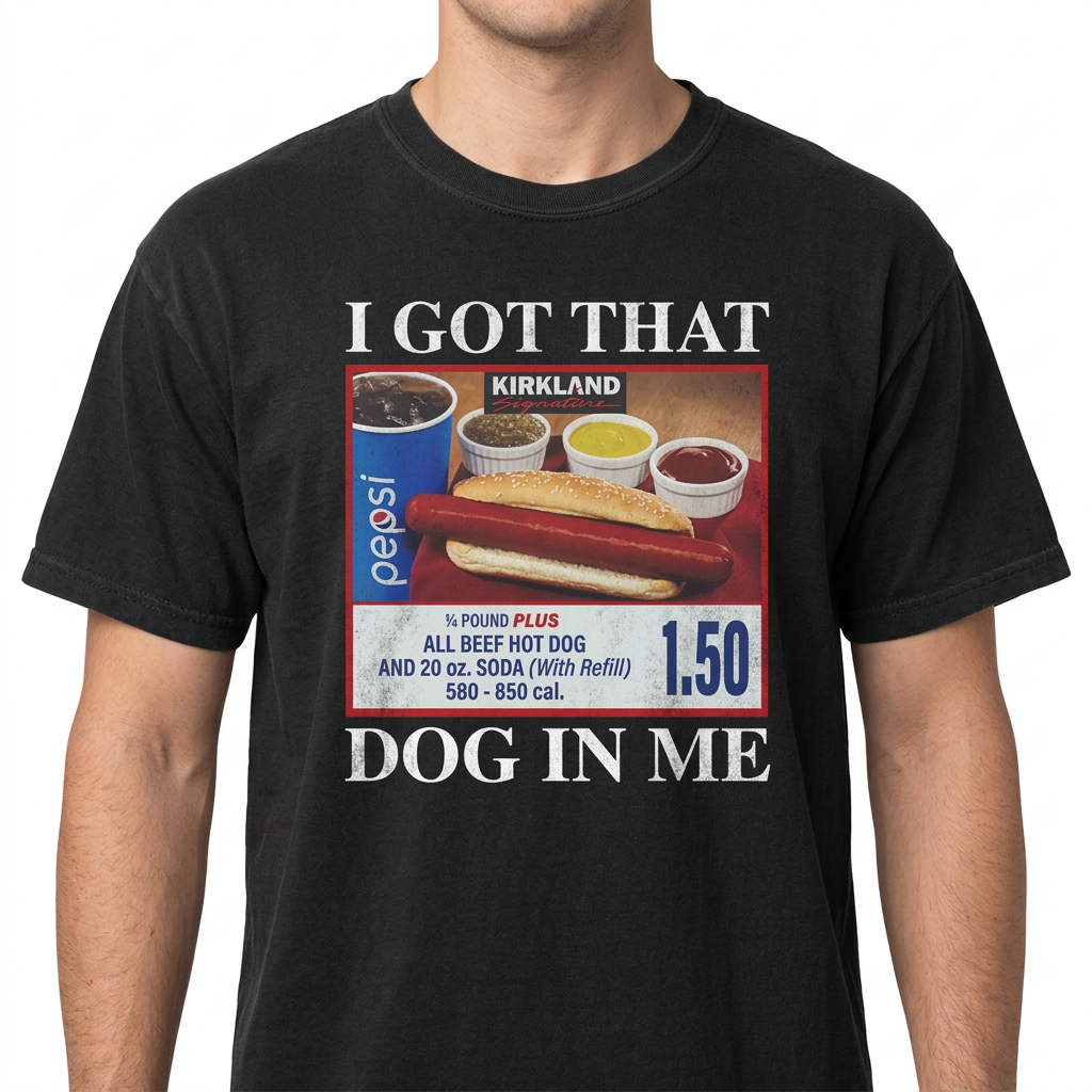 I Got That Dog In Me Shirt – Funny Hot Dog Meme Graphic Tee