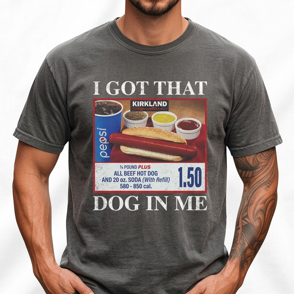 I Got That Dog In Me Shirt – Funny Hot Dog Meme Graphic Tee