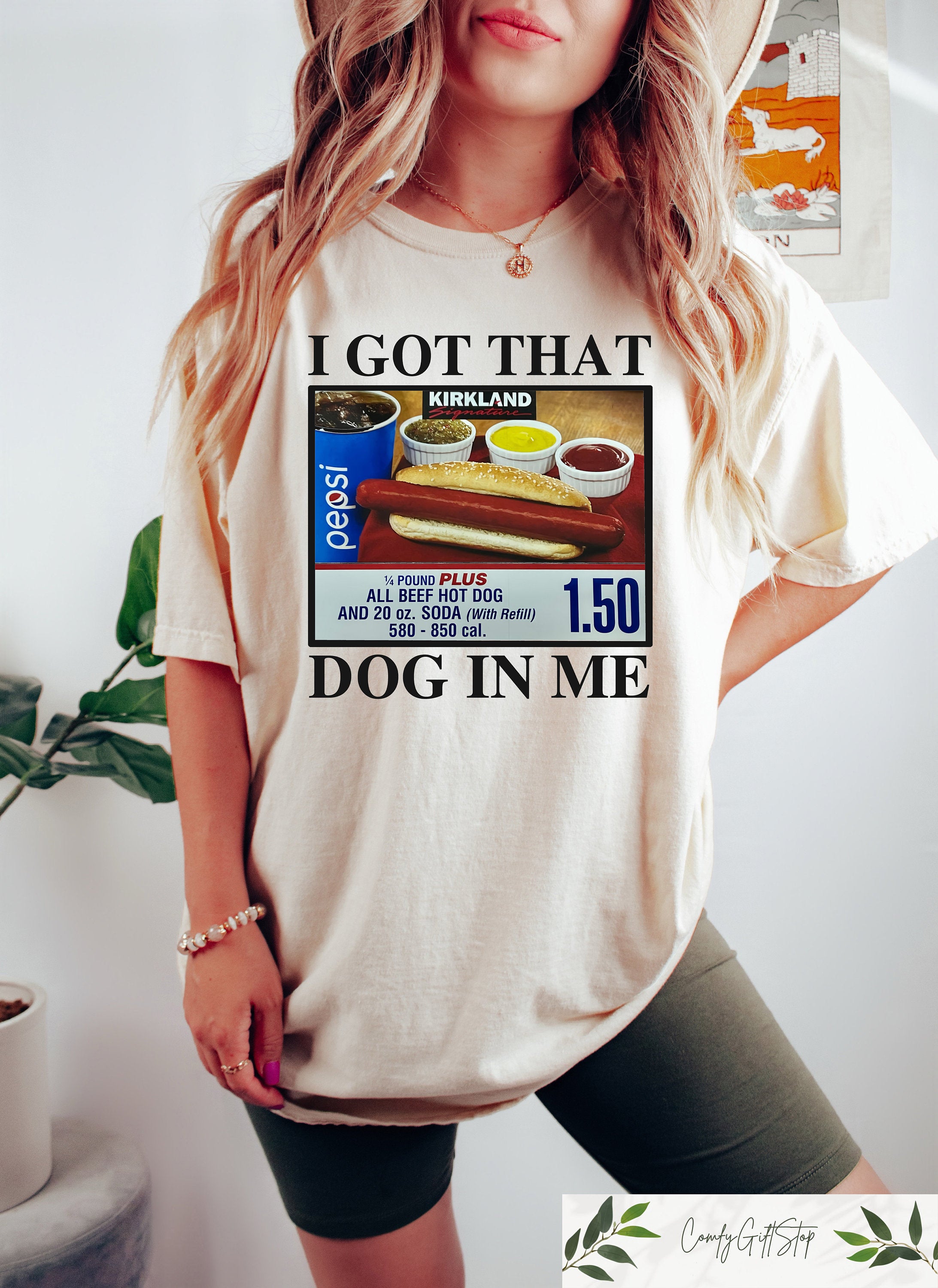 I Got That Dog in Me Unisex Crewneck – Keep 150 Dank Meme Sweatshirt, Funny Trendy Hot Dog Shirt