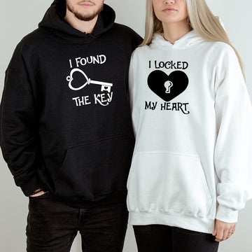 I Locked My Heart I Found The Key Matching Hoodies For Couples