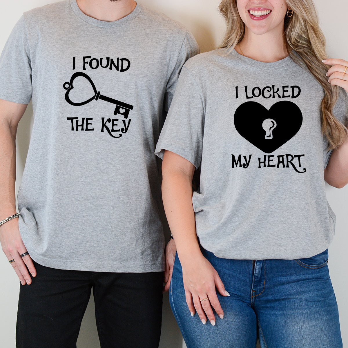 I Locked My Heart I Found The Key Matching T-Shirts For Couples