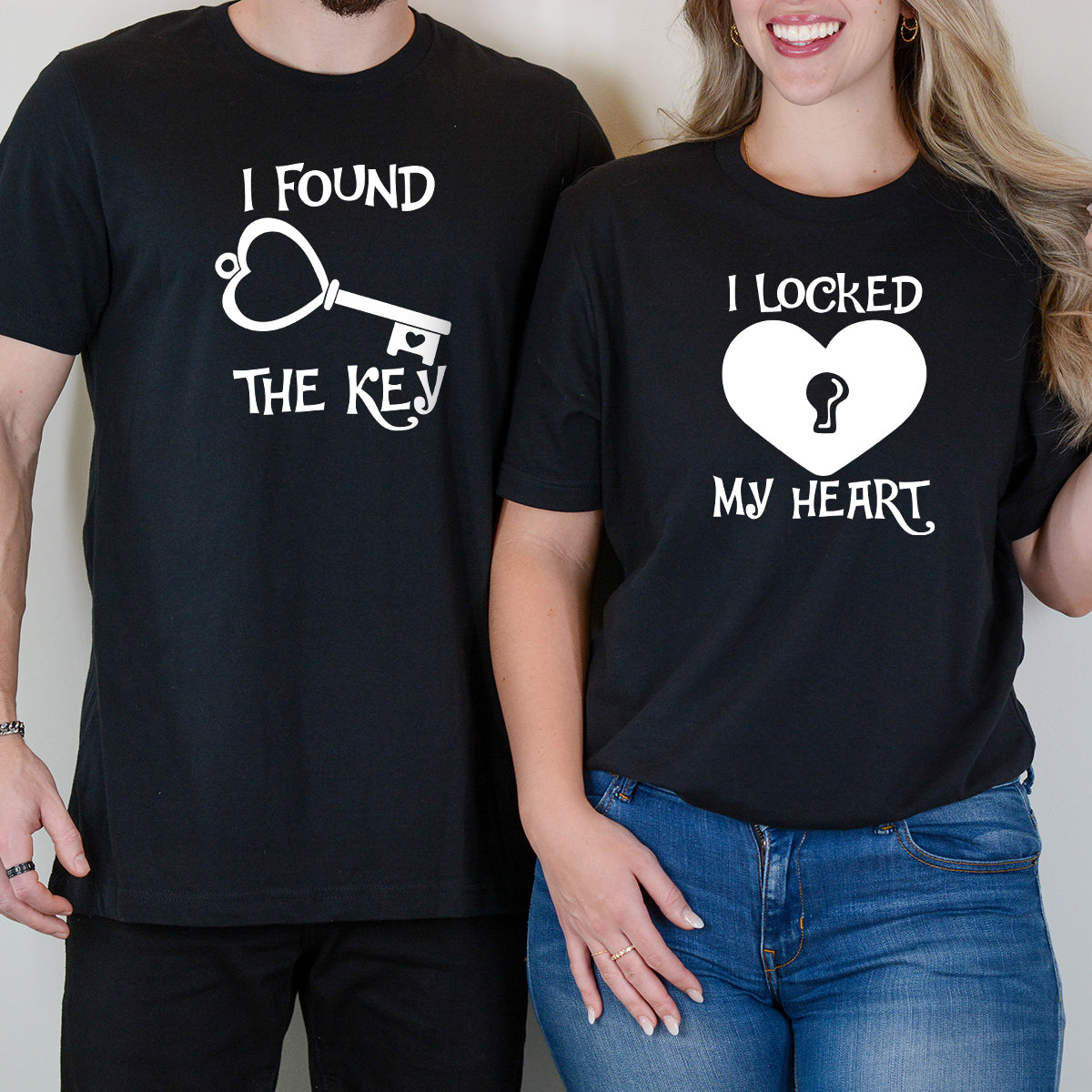 I Locked My Heart I Found The Key Matching T-Shirts For Couples