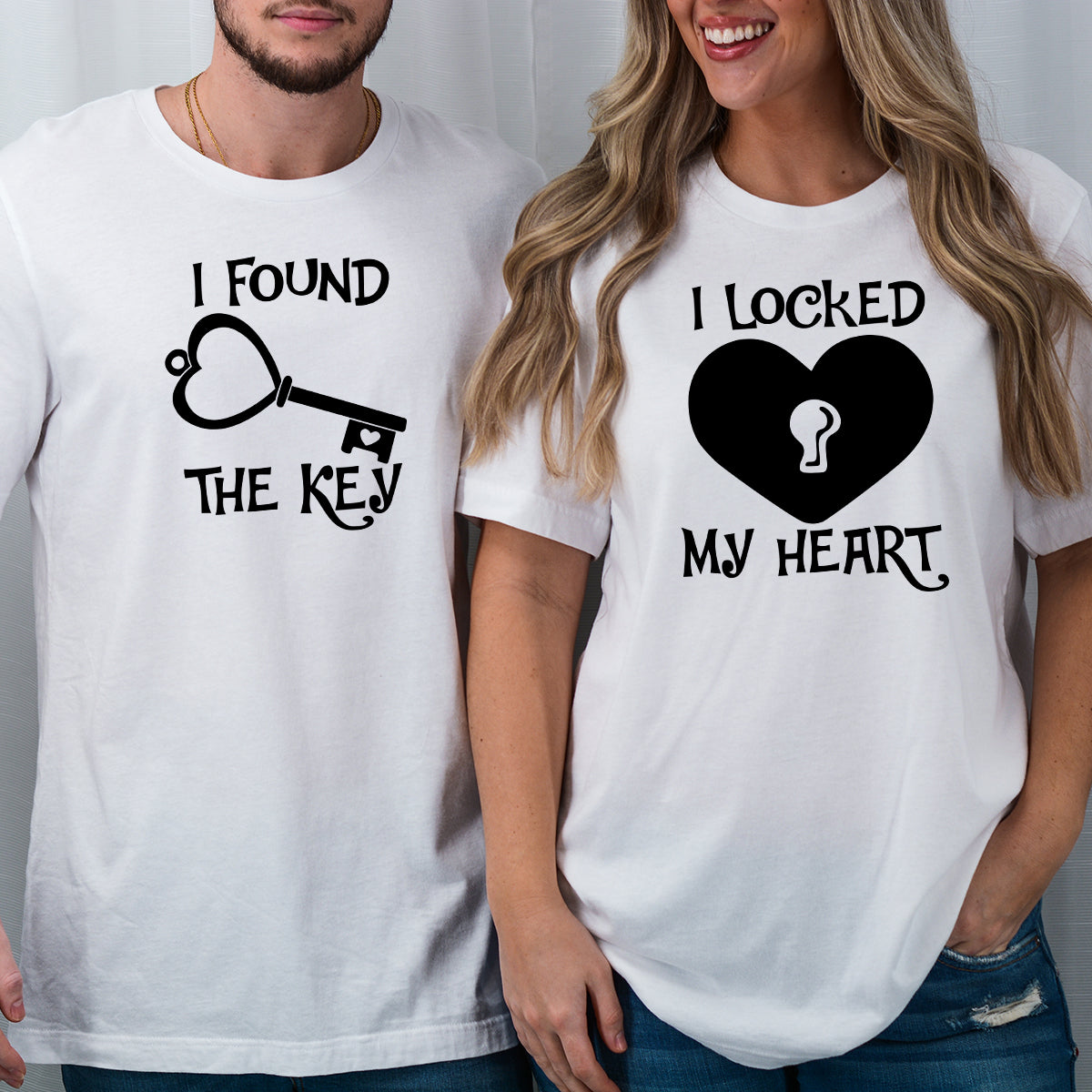 I Locked My Heart I Found The Key Matching T-Shirts For Couples