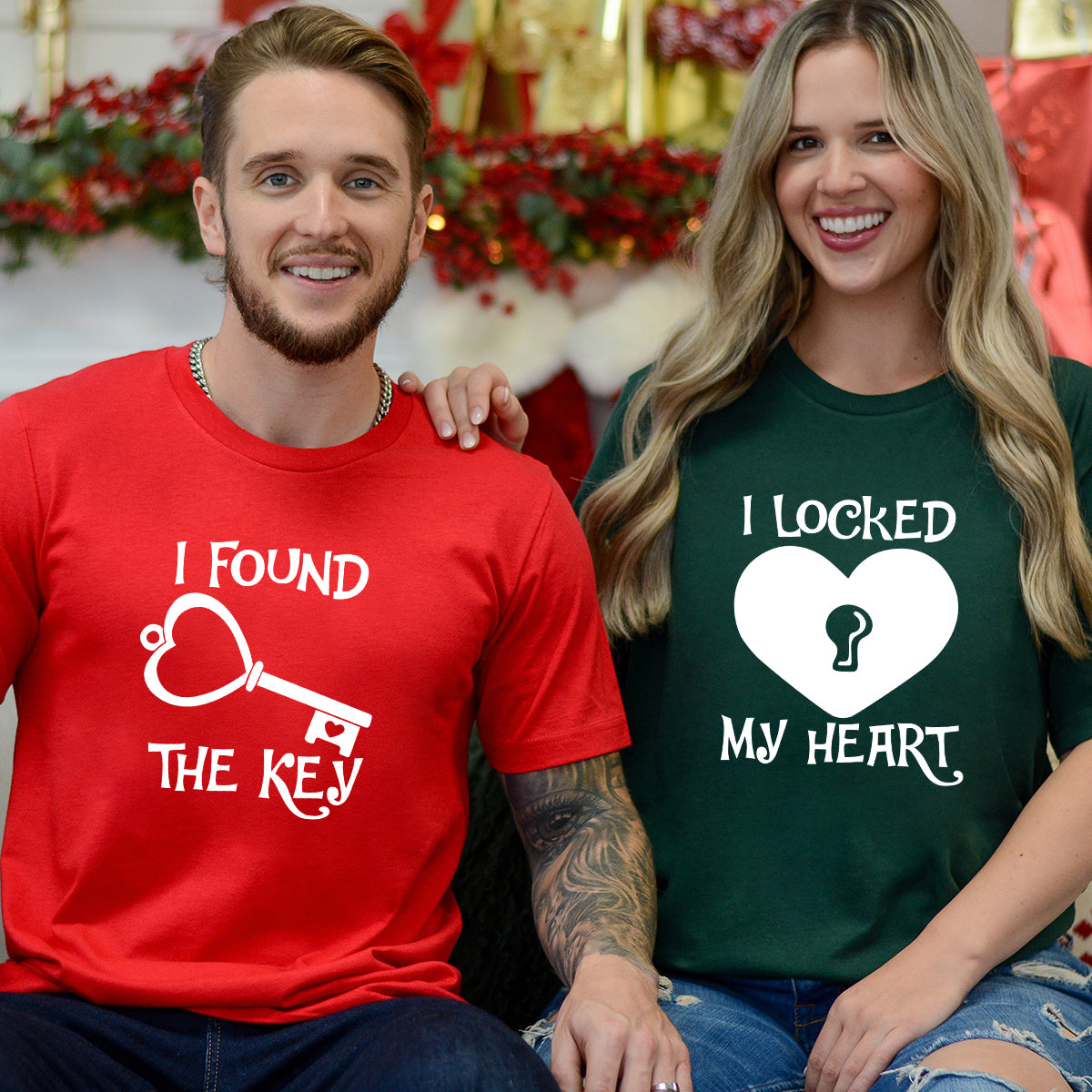 I Locked My Heart I Found The Key Matching T-Shirts For Couples