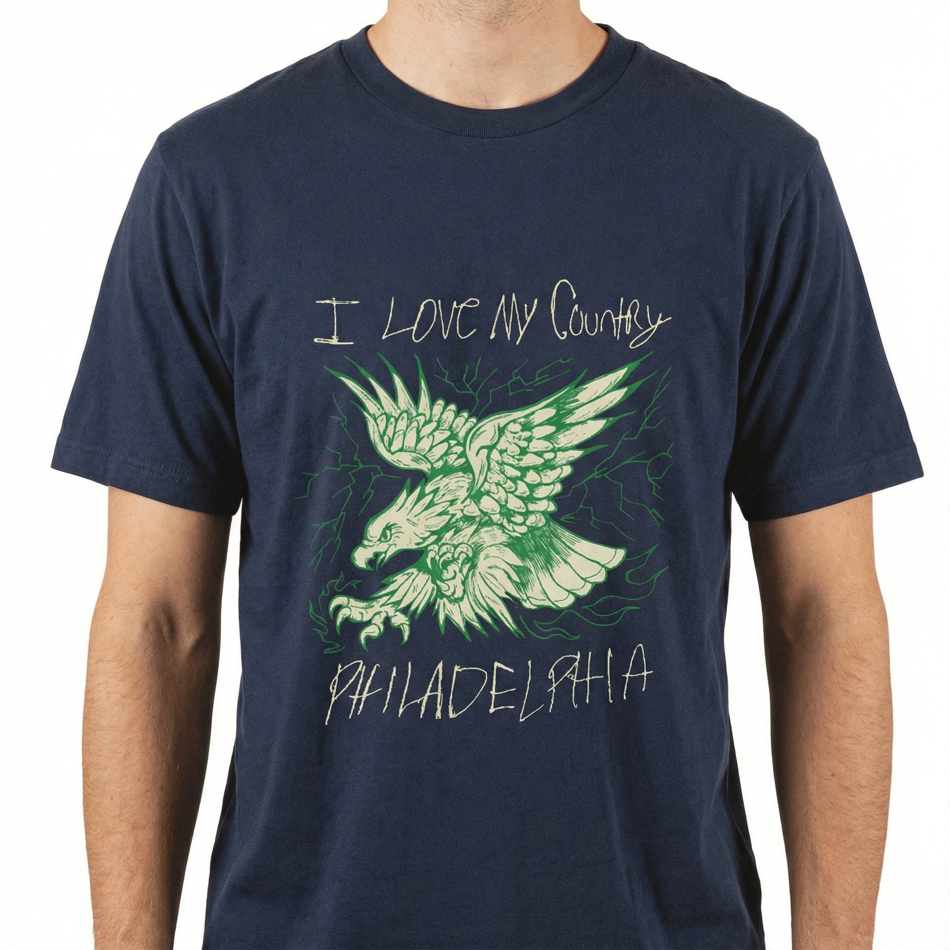 I Love My Country Philadelphia T-Shirt – Patriotic Graphic Tee