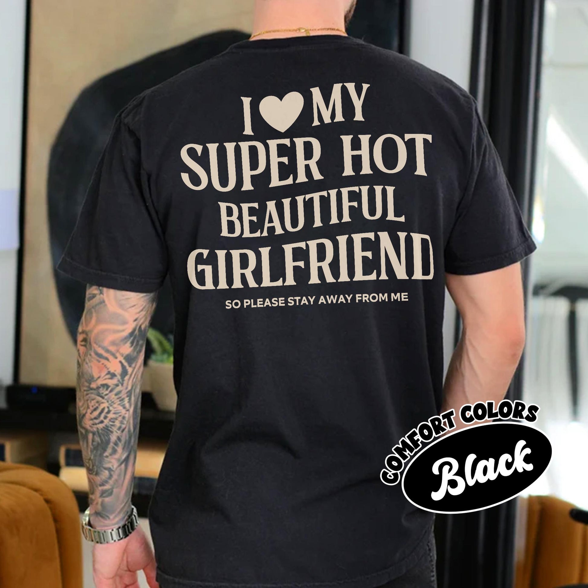 I Love My Girlfriend T Shirt – Cute Funny Boyfriend Gift – Valentine’s Day Shirt – Romantic Gift Tee