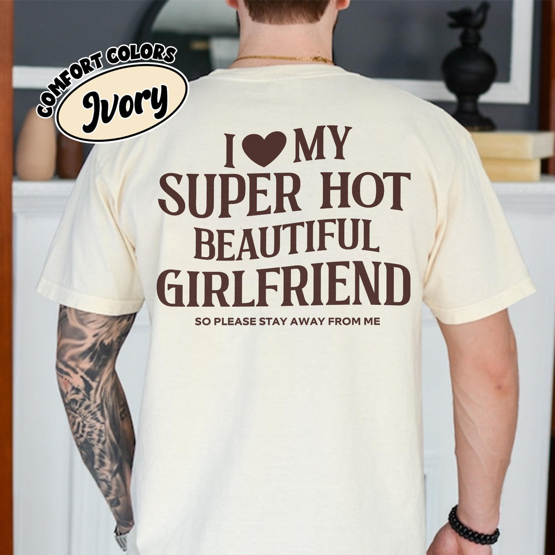 I Love My Girlfriend T Shirt – Cute Funny Boyfriend Gift – Valentine’s Day Shirt – Romantic Gift Tee
