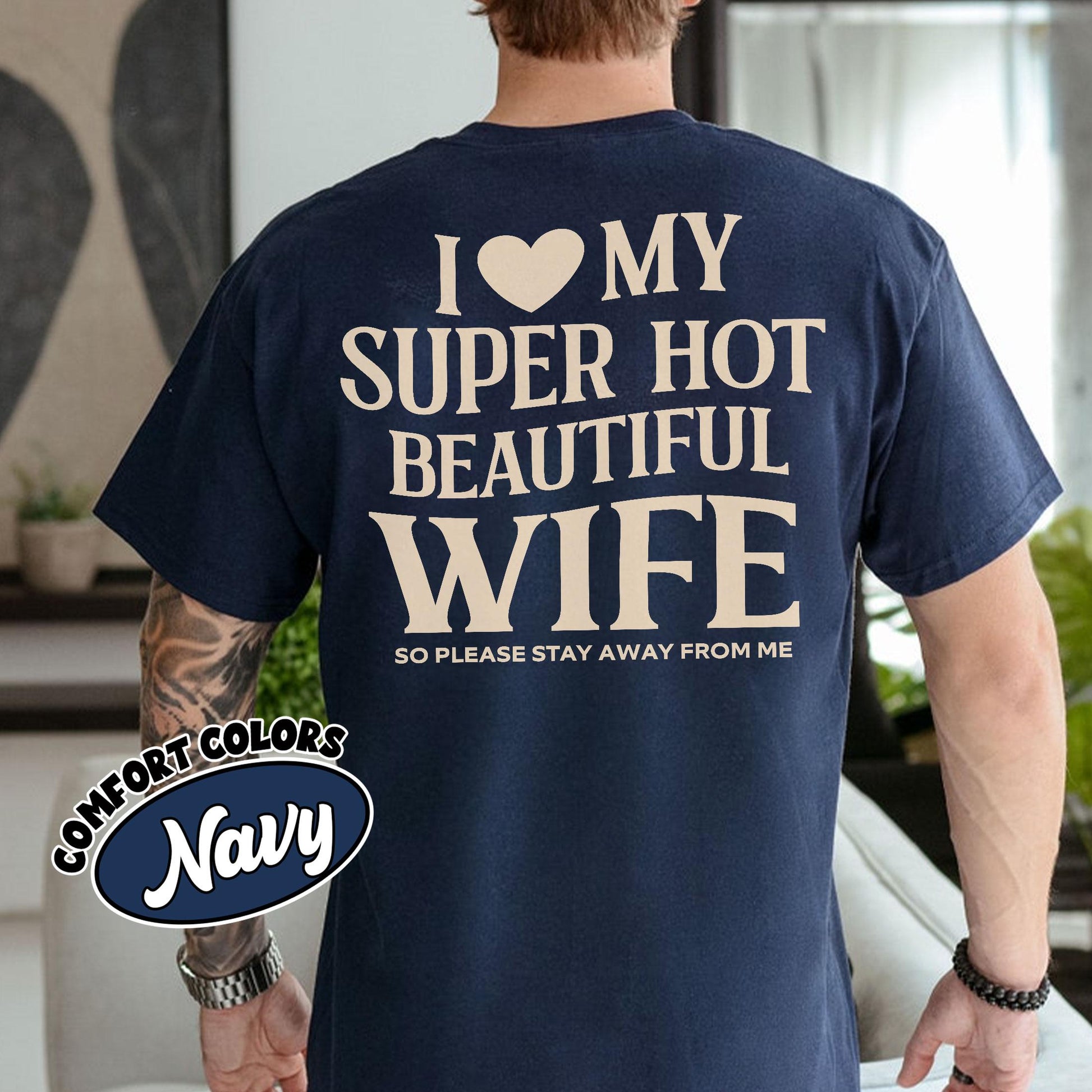 I Love My Wife Shirt – I Heart My Wife Tee – Funny Husband Gift – Couple Saying T Shirt