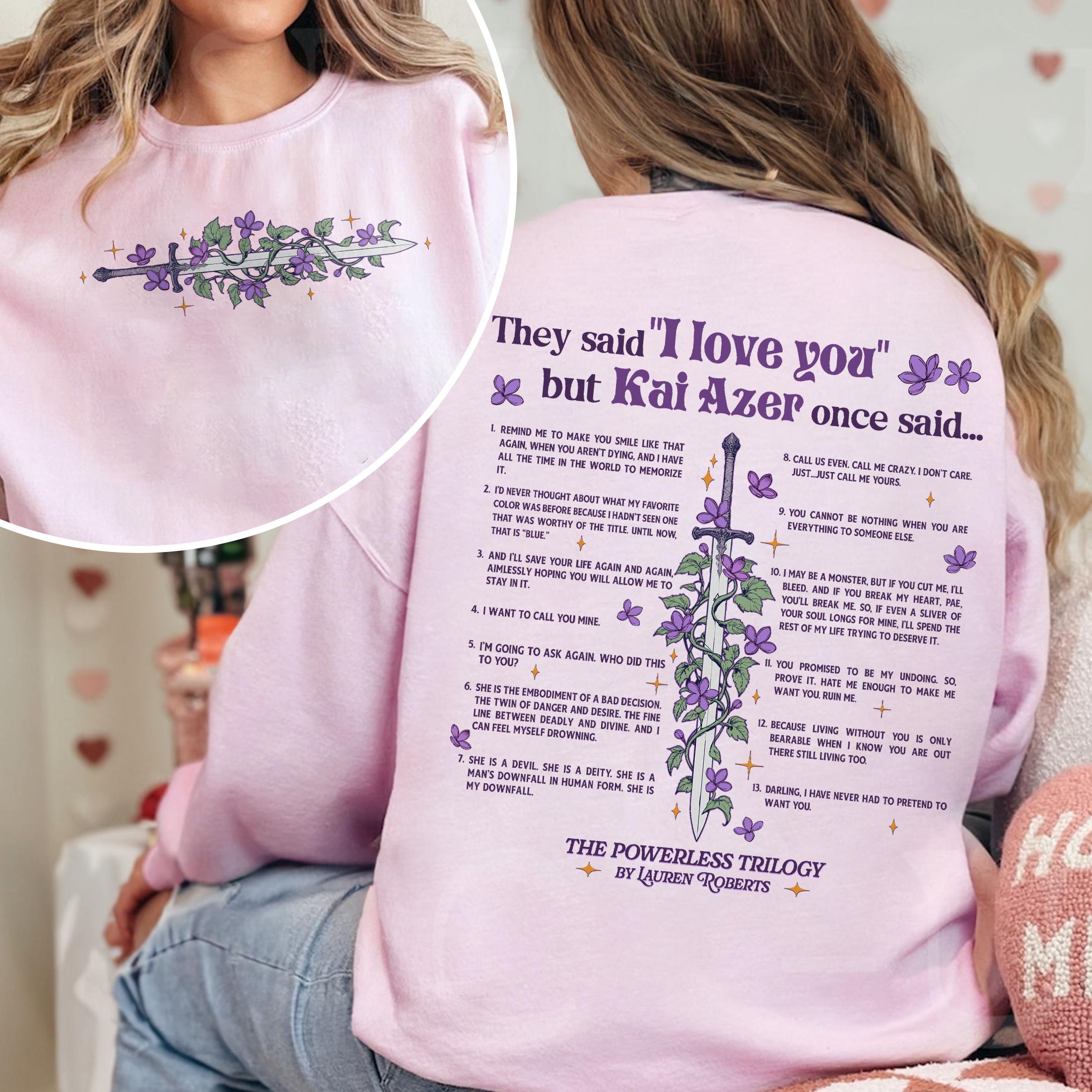 I Love You Fantasy Romance Sweatshirt – Book Lover Valentine Gift