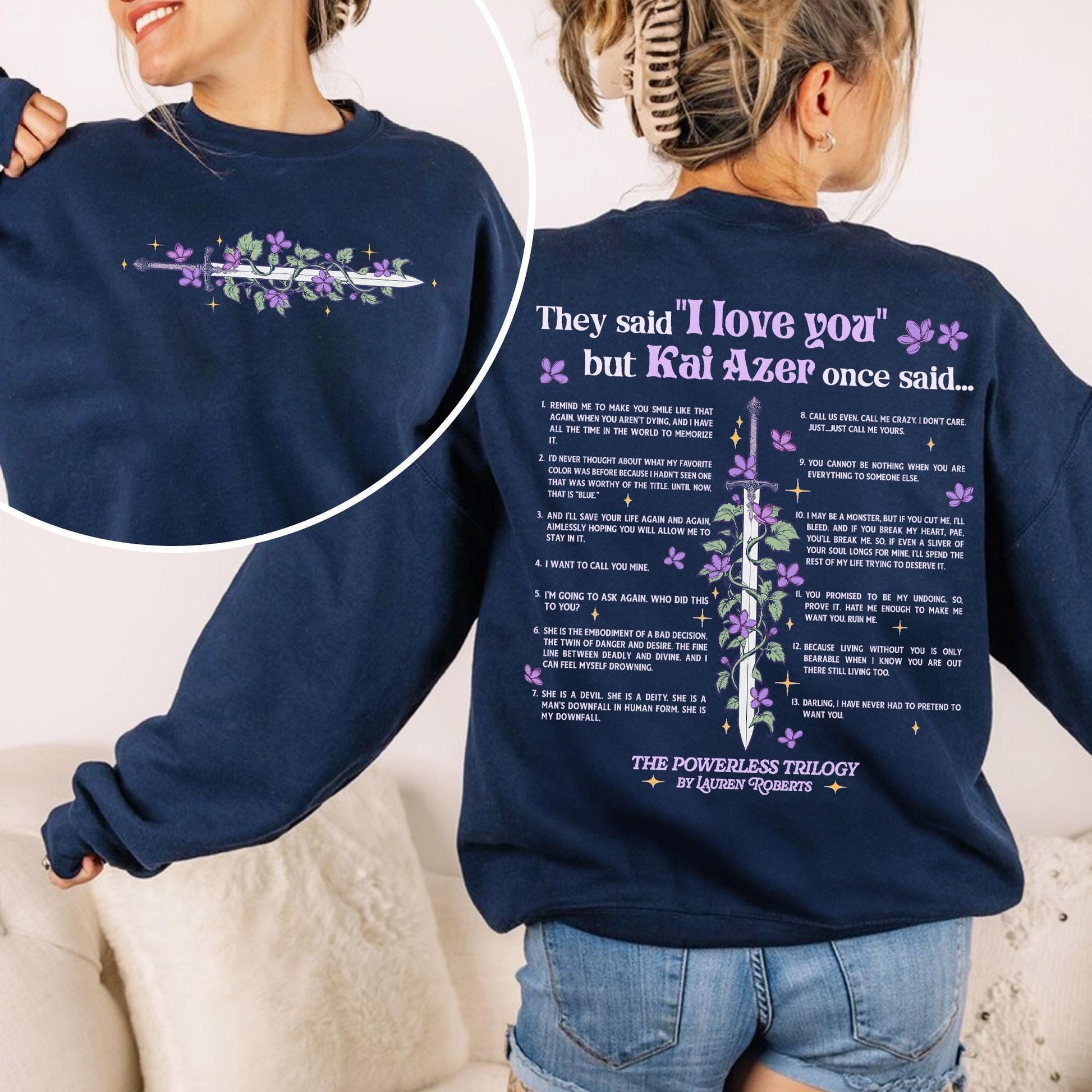 I Love You Fantasy Romance Sweatshirt – Book Lover Valentine Gift
