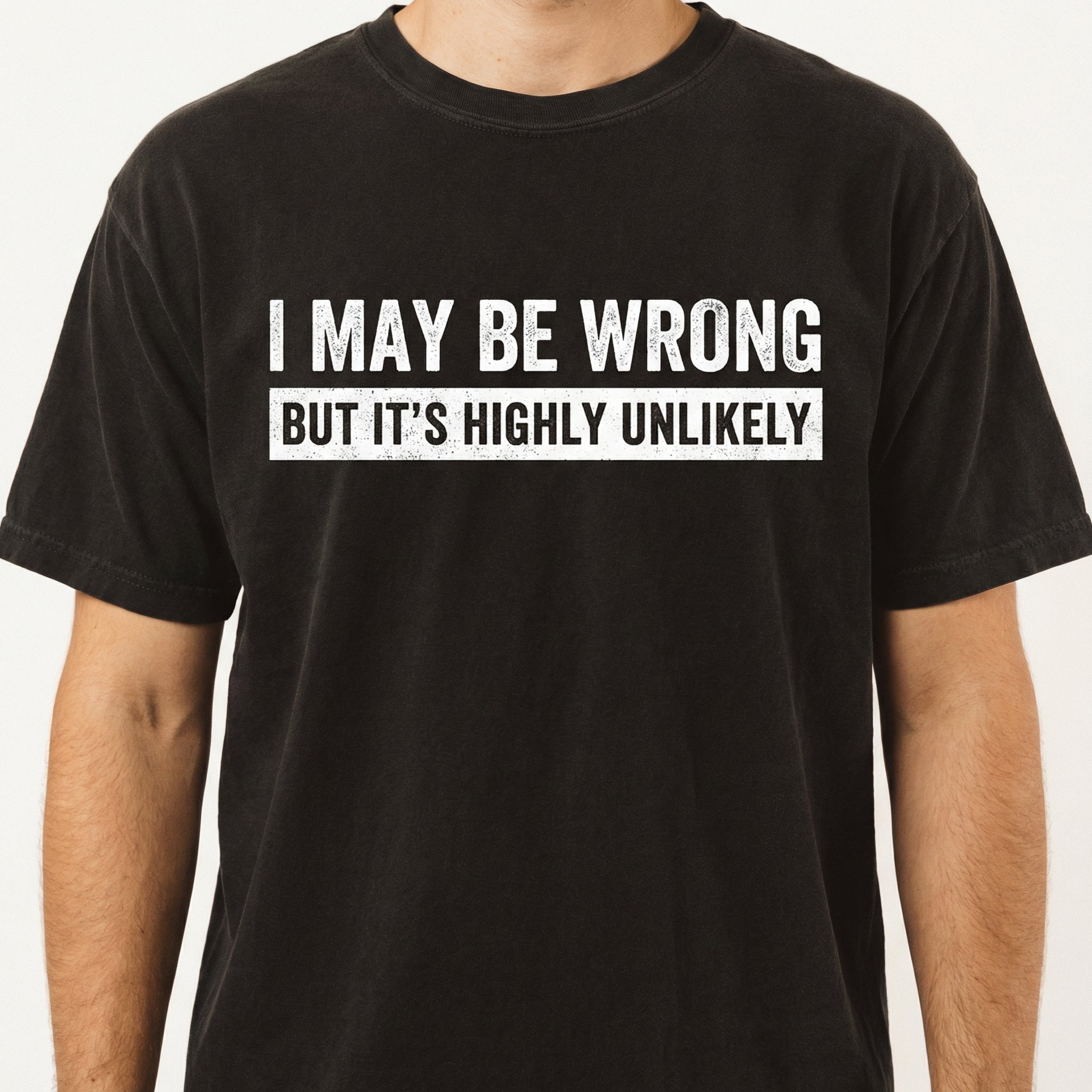 I May Be Wrong But It’s Highly Unlikely Funny Saying T-Shirt