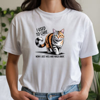I Used To Care T-Shirt - Funny Cat Sarcastic Graphic Tee