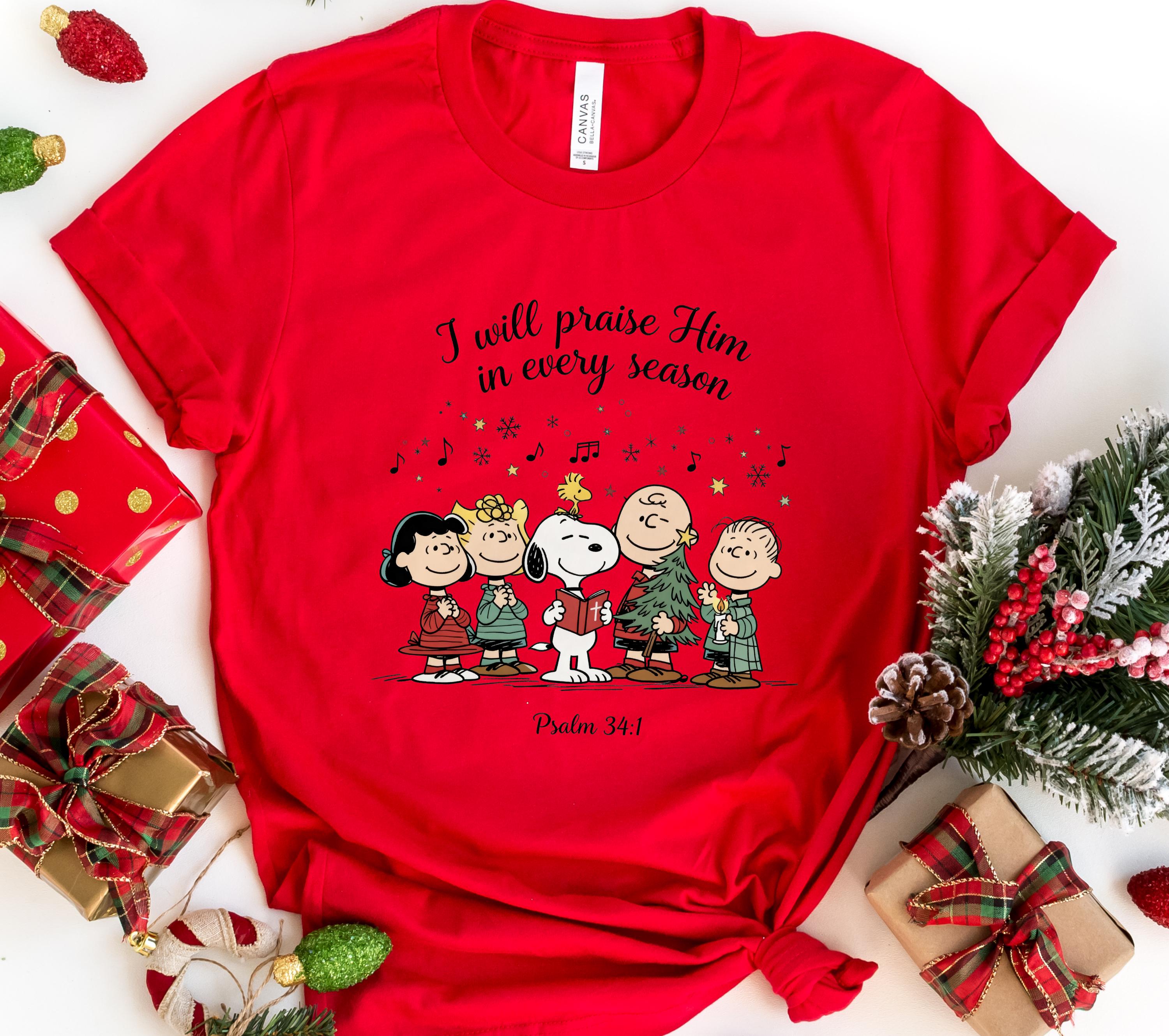 I Will Praise Him Psalm 341 Shirt – Christian Faith Tee with Snoopy-Inspired Design