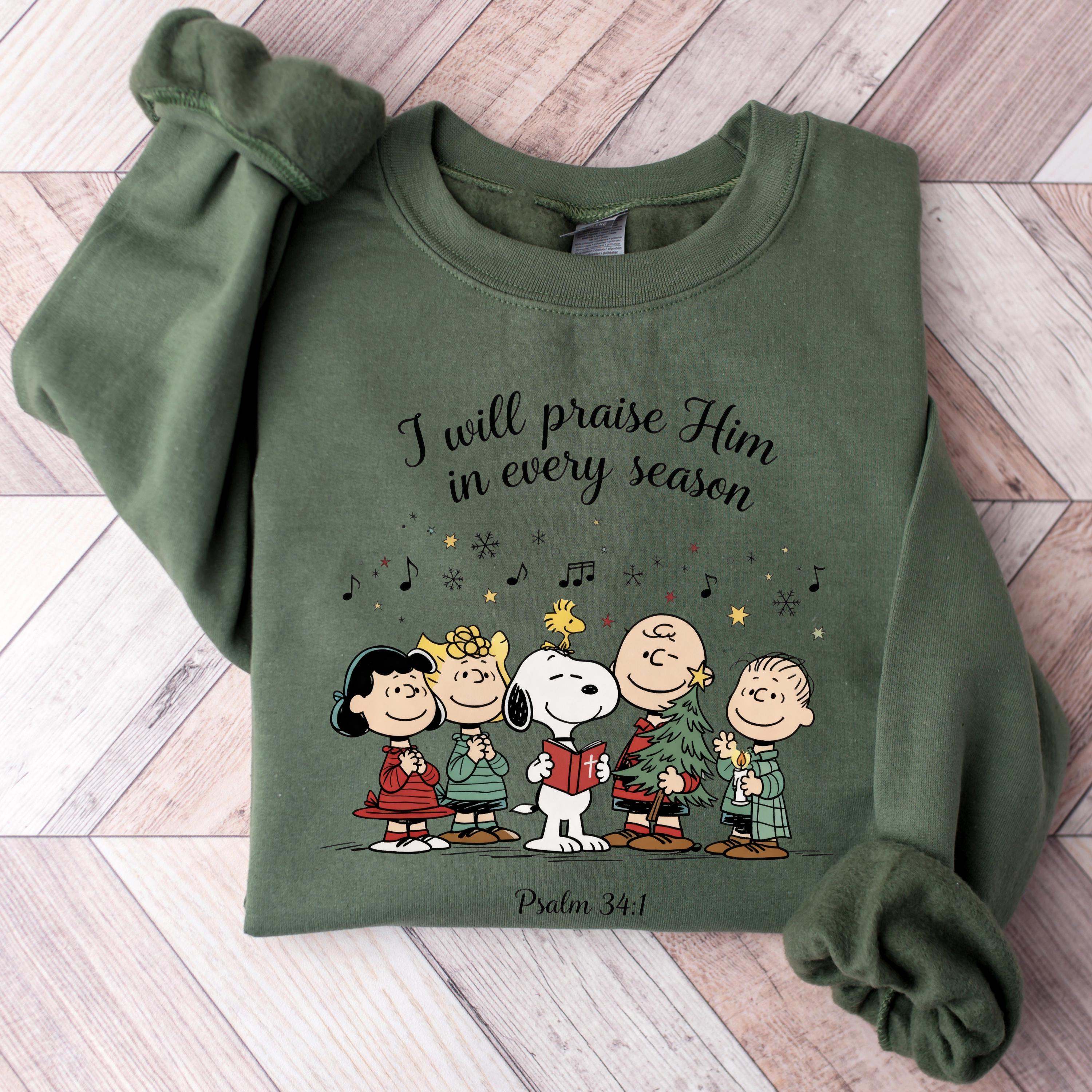I Will Praise Him Psalm 341 Shirt – Christian Faith Tee with Snoopy-Inspired Design
