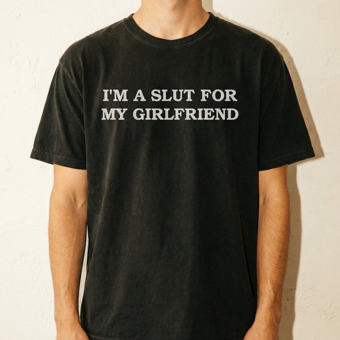 I’m Crazy About My Girlfriend T-Shirt – Funny Valentine Couple Graphic Tee