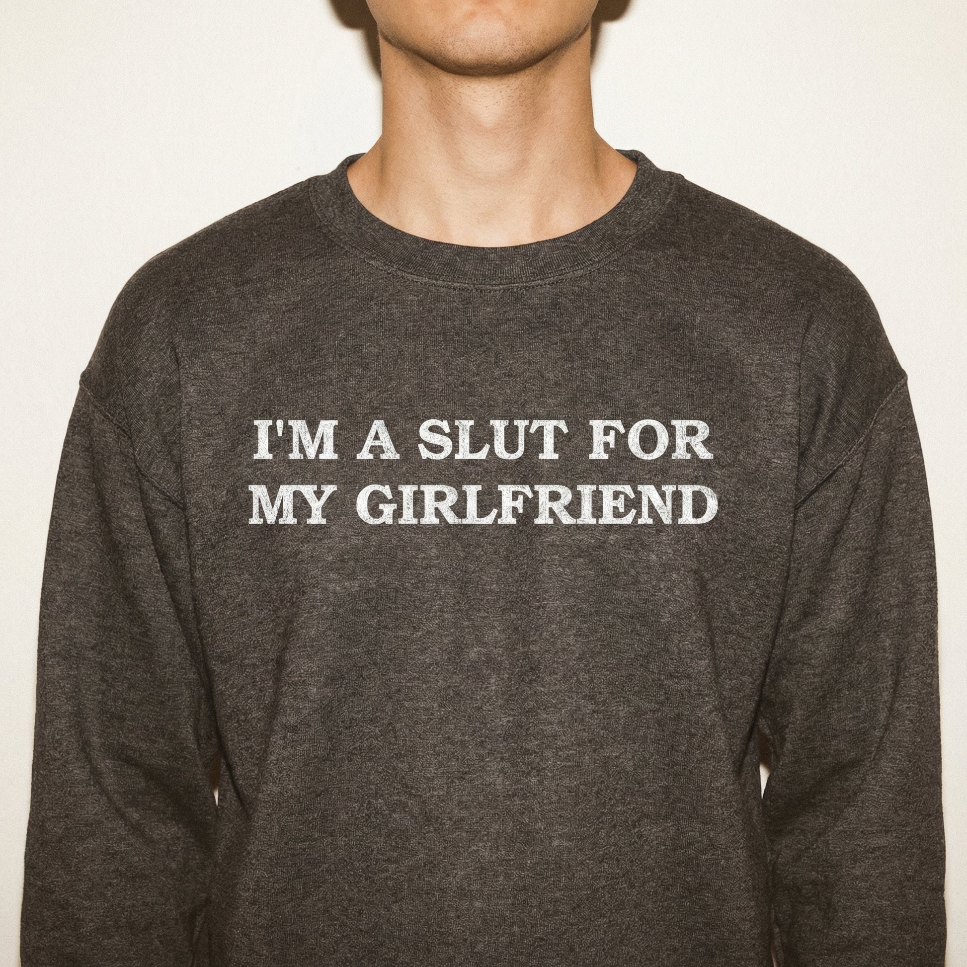 I’m Crazy About My Girlfriend T-Shirt – Funny Valentine Couple Graphic Tee