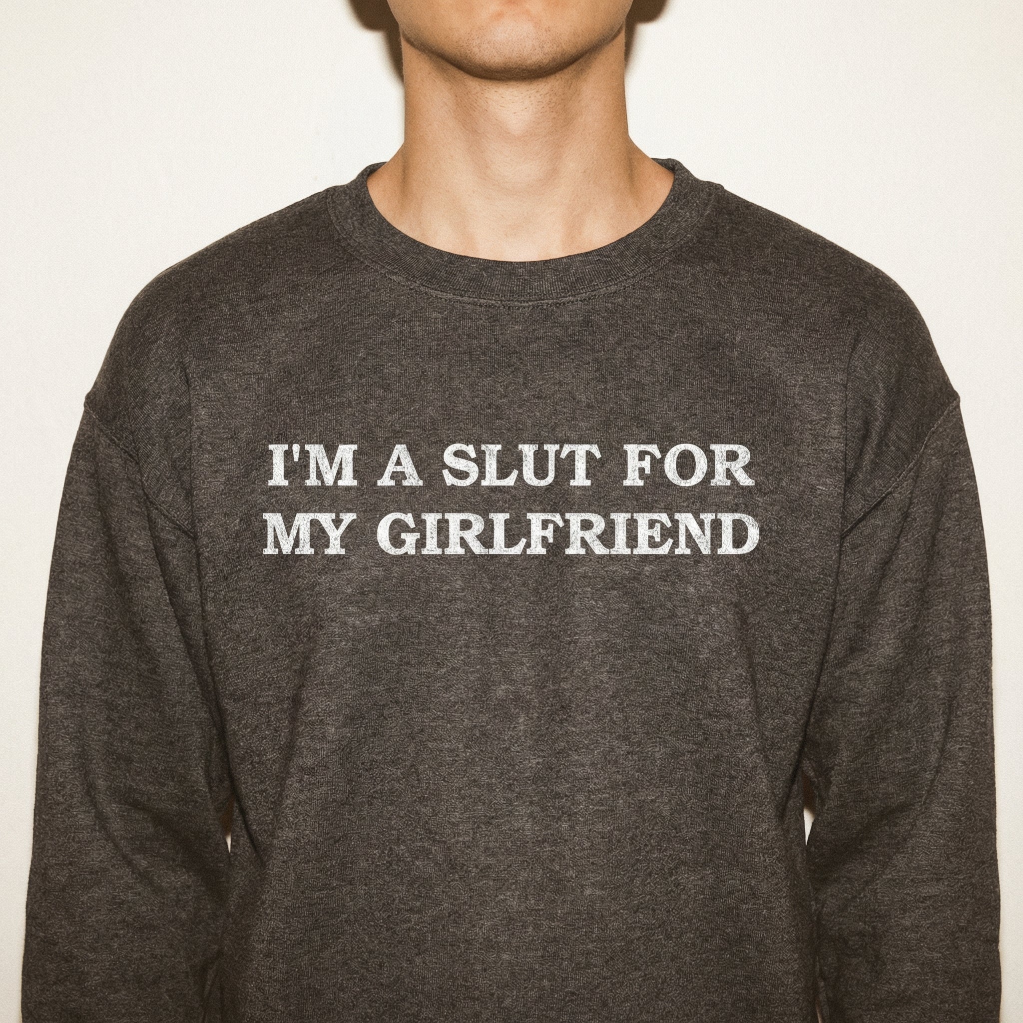 I’m Crazy About My Girlfriend T-Shirt – Funny Valentine Couple Graphic Tee