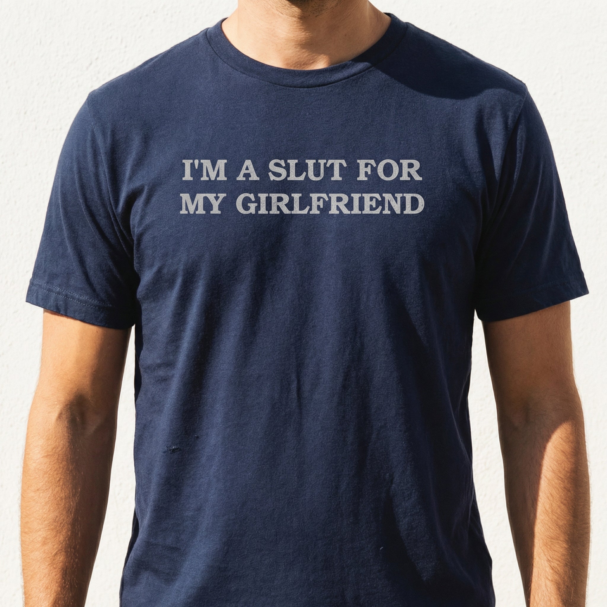 I’m Crazy About My Girlfriend T-Shirt – Funny Valentine Couple Graphic Tee