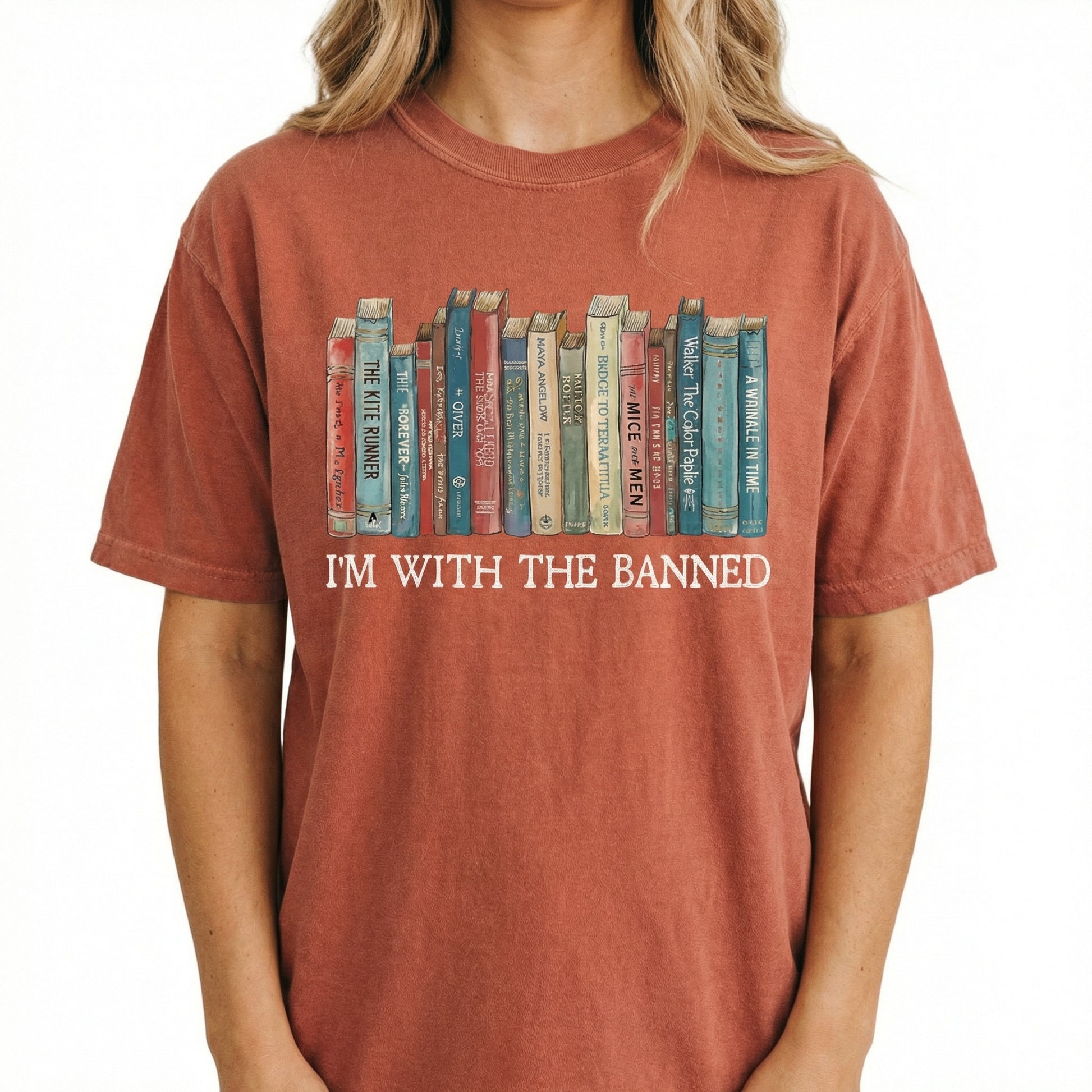 I’m With the Banned Books T-Shirt – Reading & Librarian Graphic Tee