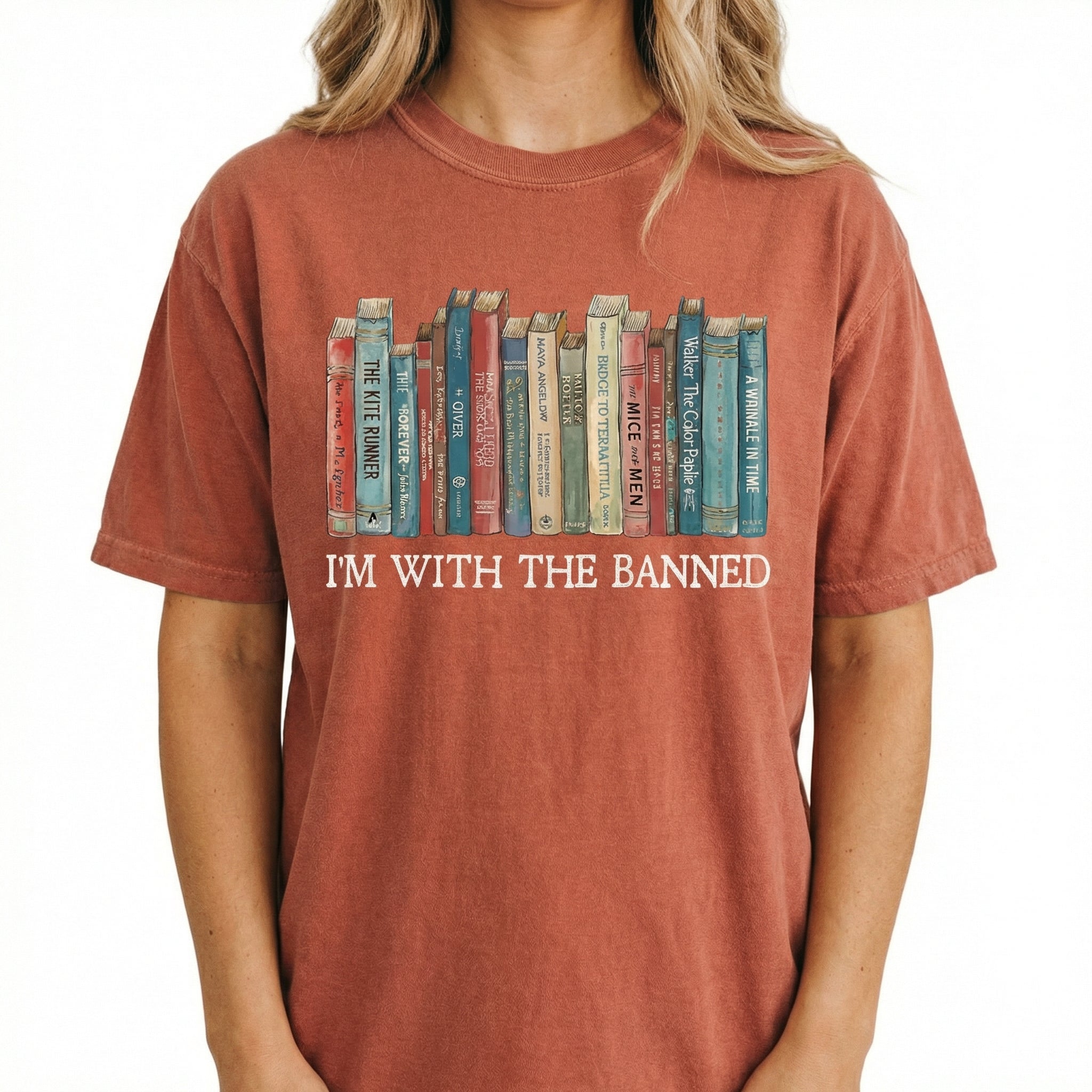 I’m With the Banned Books T-Shirt – Reading & Librarian Graphic Tee