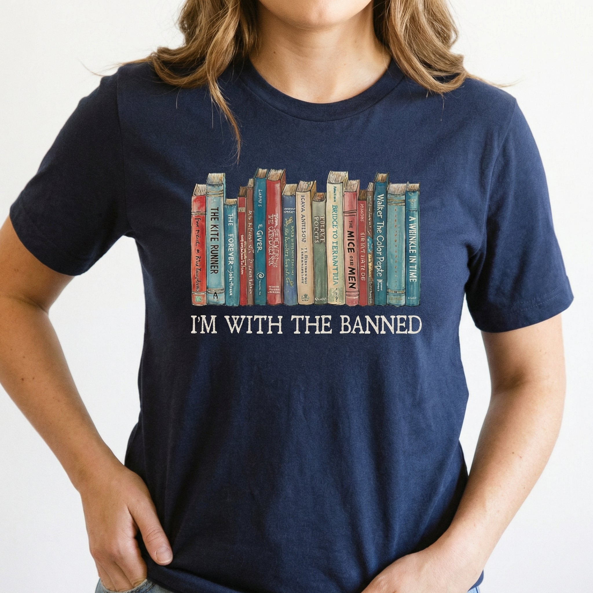I’m With the Banned Books T-Shirt – Reading & Librarian Graphic Tee