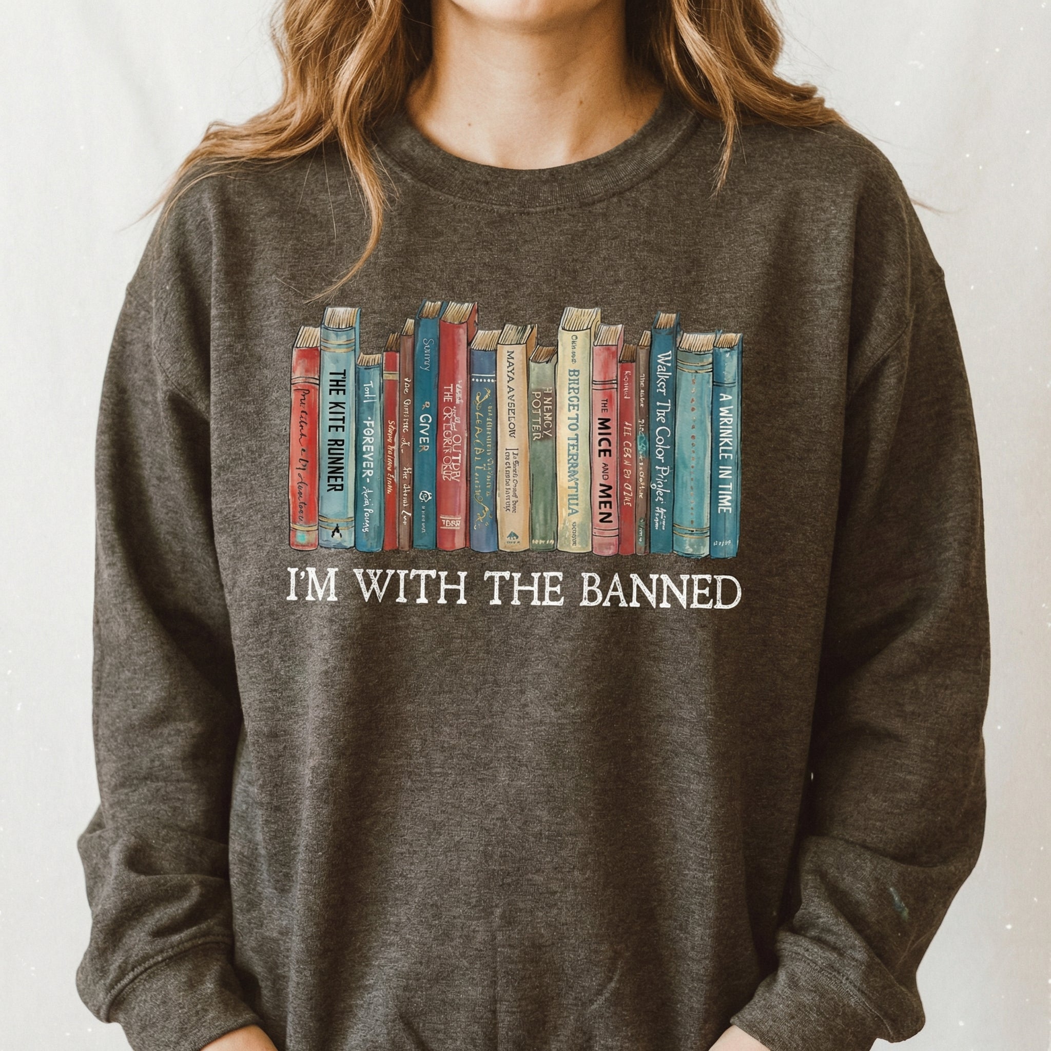 I’m With the Banned Books T-Shirt – Reading & Librarian Graphic Tee