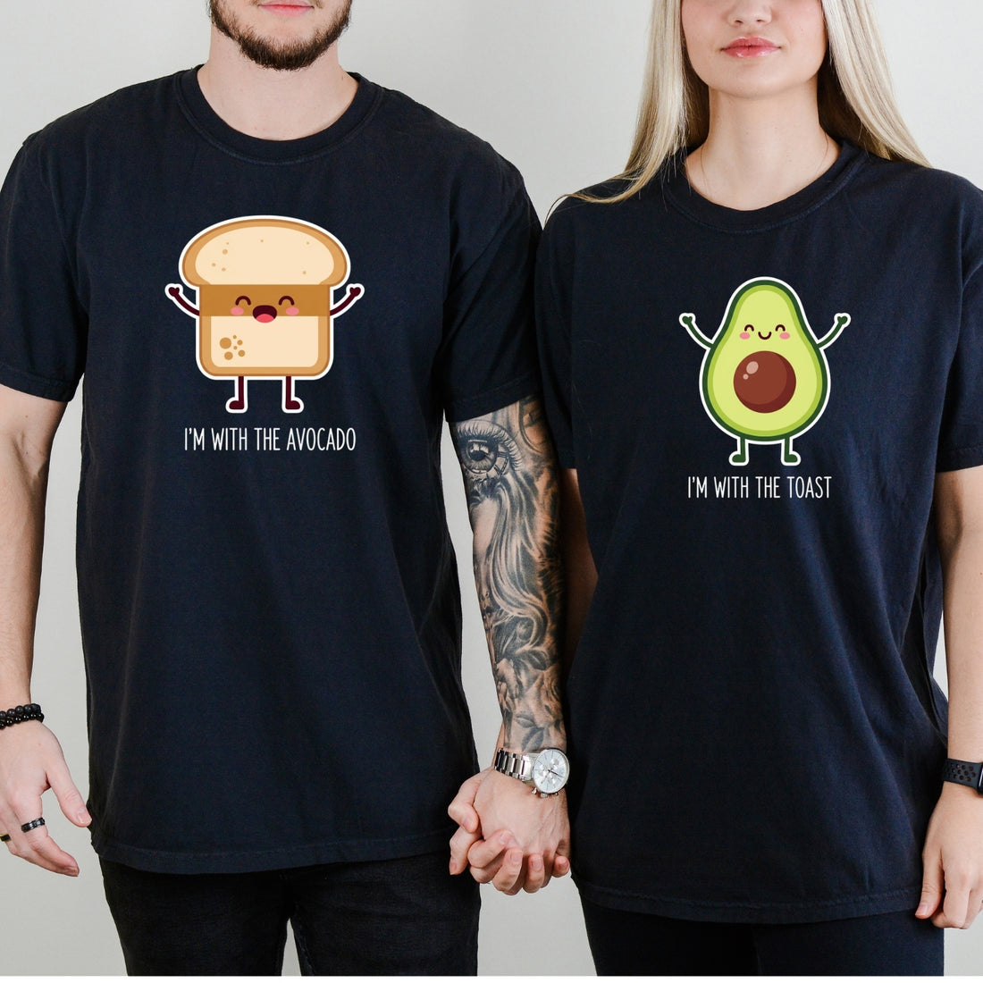 I'm With The Avocado - The Toast Matching T-Shirts For Couples