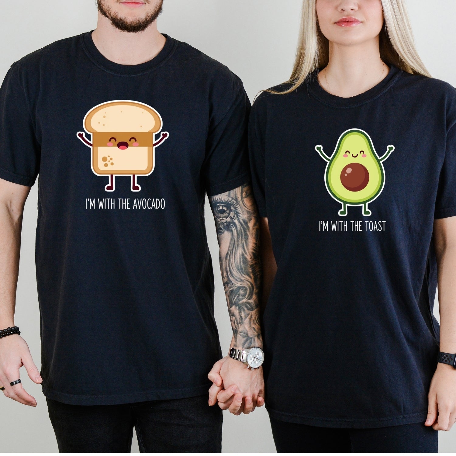 I'm With The Avocado - The Toast Matching T-Shirts For Couples