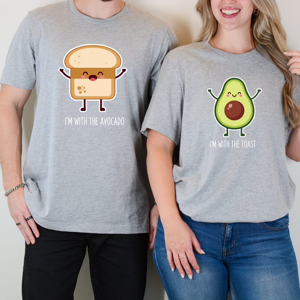 I'm With The Avocado - The Toast Matching T-Shirts For Couples