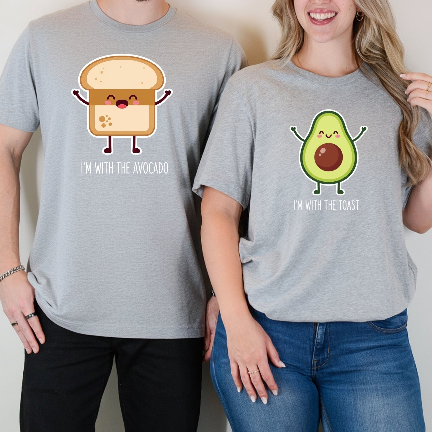 I'm With The Avocado - The Toast Matching T-Shirts For Couples