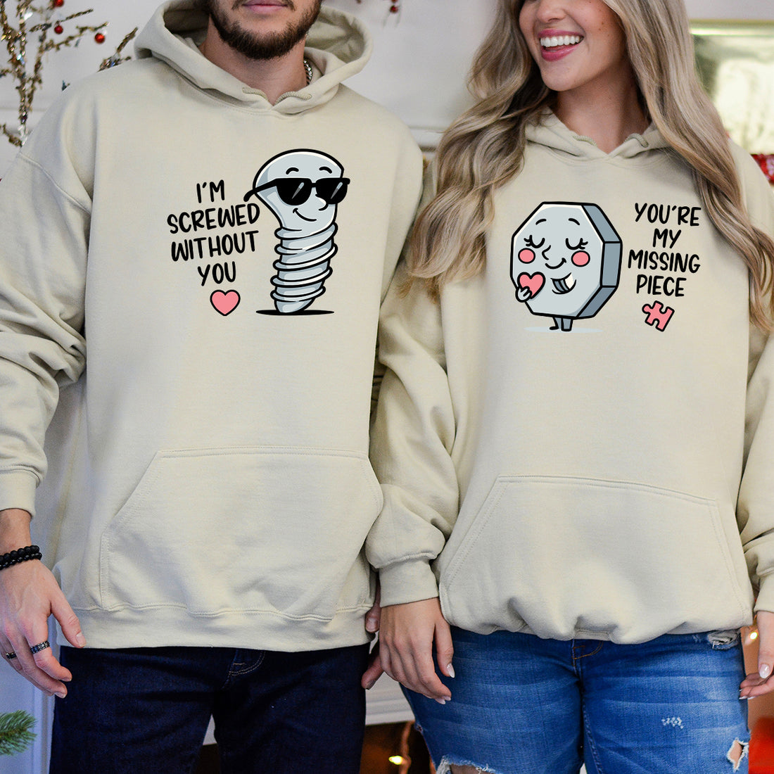 I'm Screw Without You Funny Matching Hoodies For Couples