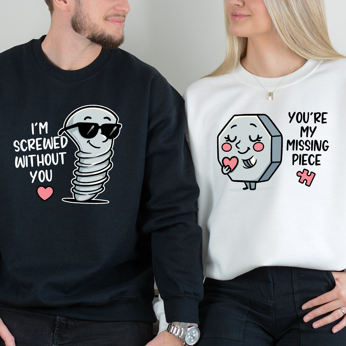 I'm Screw Without You Funny Matching Hoodies For Couples