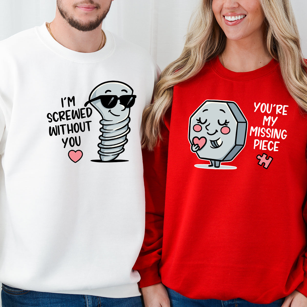 I'm Screw Without You Funny Matching Hoodies For Couples